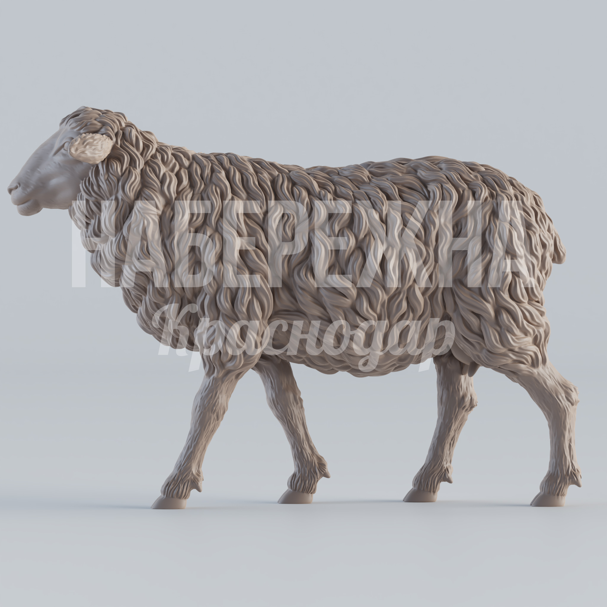 Овечка Melyuulu - купить, 320x950x700 мм, Стеклопластик