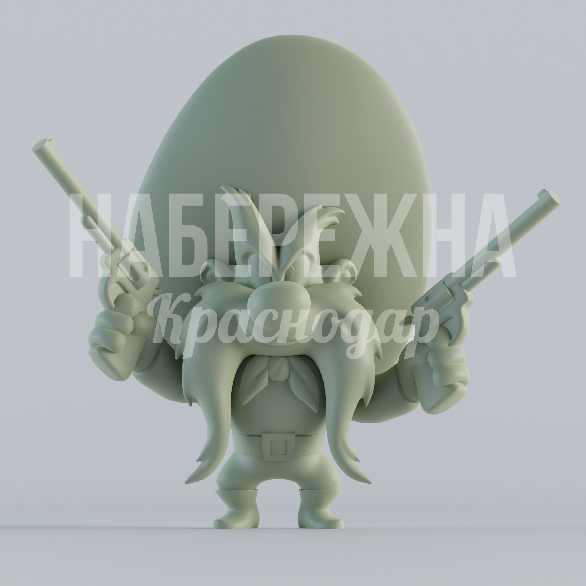 Йоземит Сэм 450x940x900 мм. STF-24.080 Скульптура персонажа для парков развлечений и тематических зон. Устойчива к осадкам и УФ-излучению, сохраняет яркость.