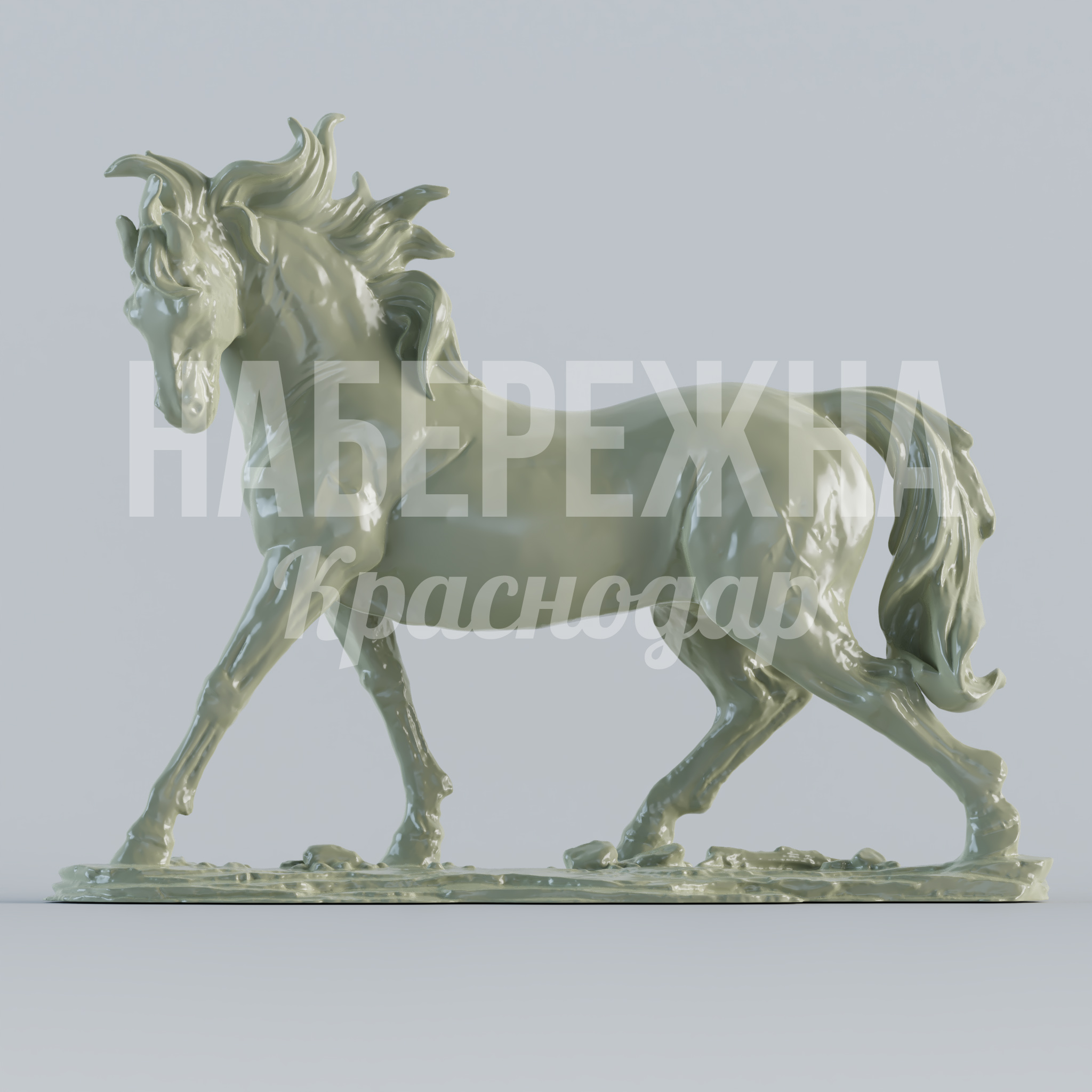 Лошадь Vinso - купить, 700x1500x1500 мм, Стеклопластик