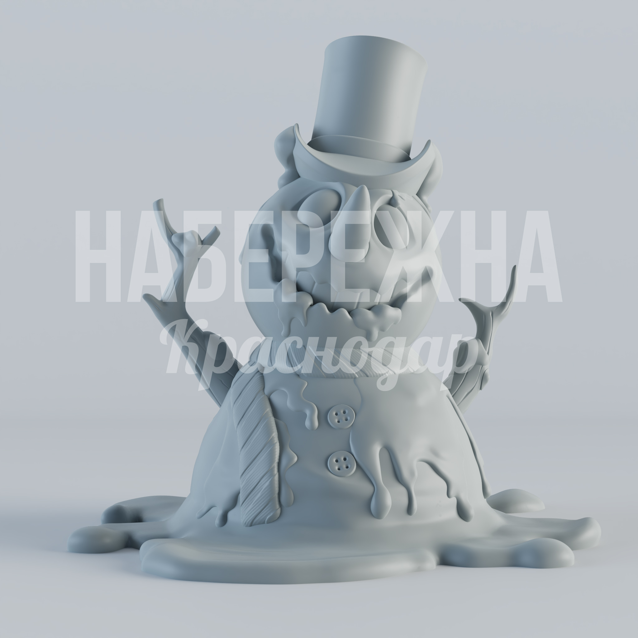 Стеклопластиковая фигура снеговик Geveem - заказать, Новый год, МПК