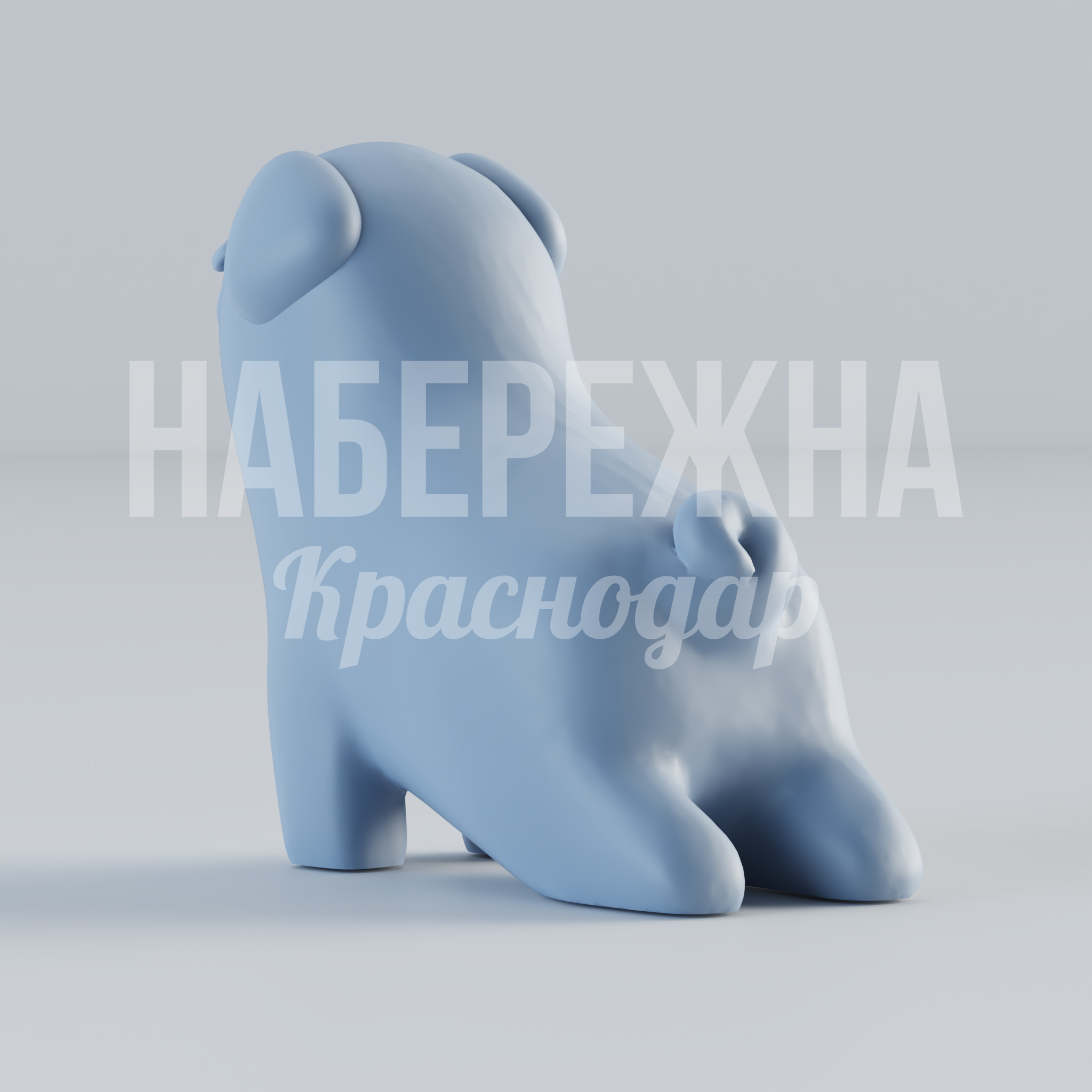 Мопс Pug - заказать, Животные, Стеклопластик