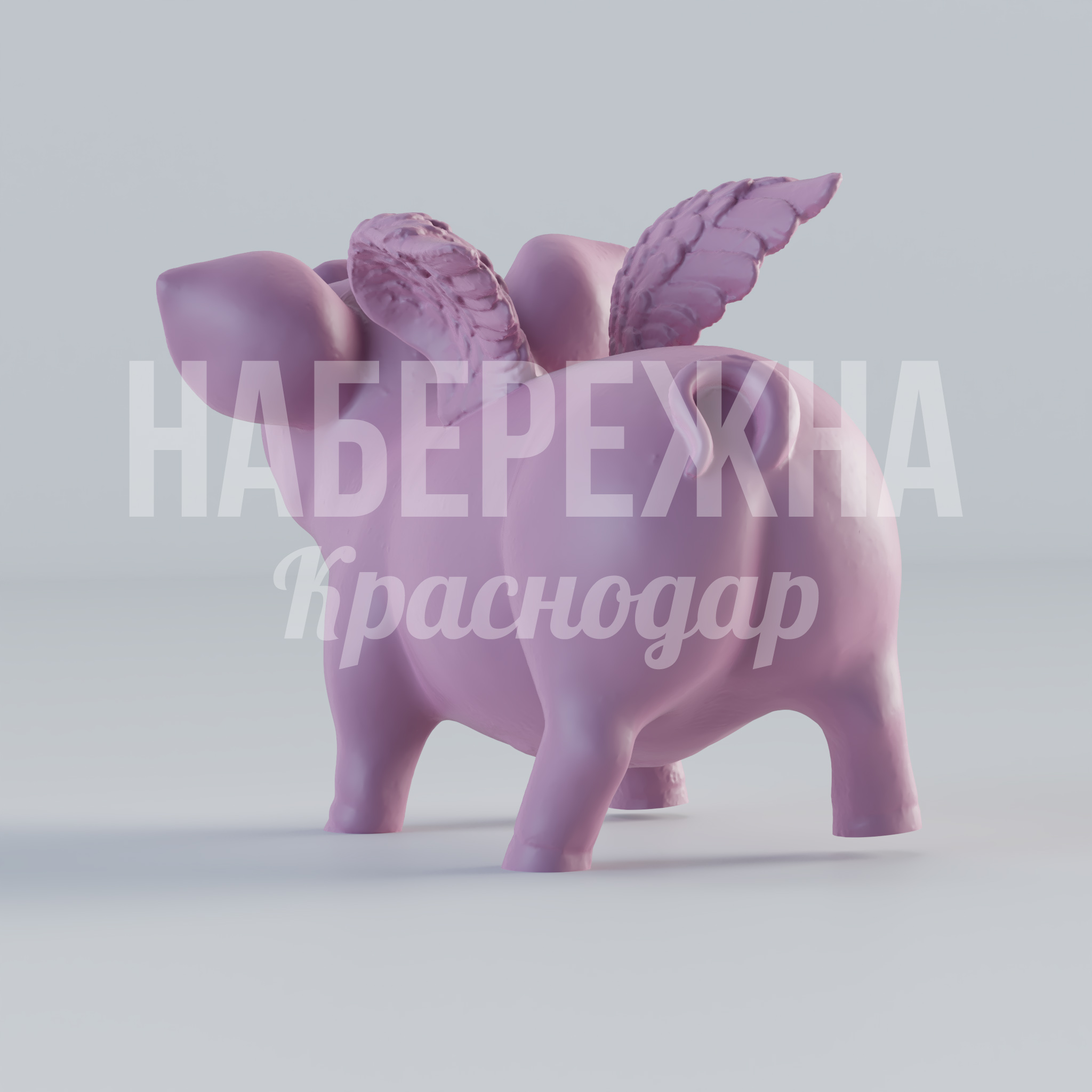 Свинка Umåy - заказать, Персонажи, Стеклопластик