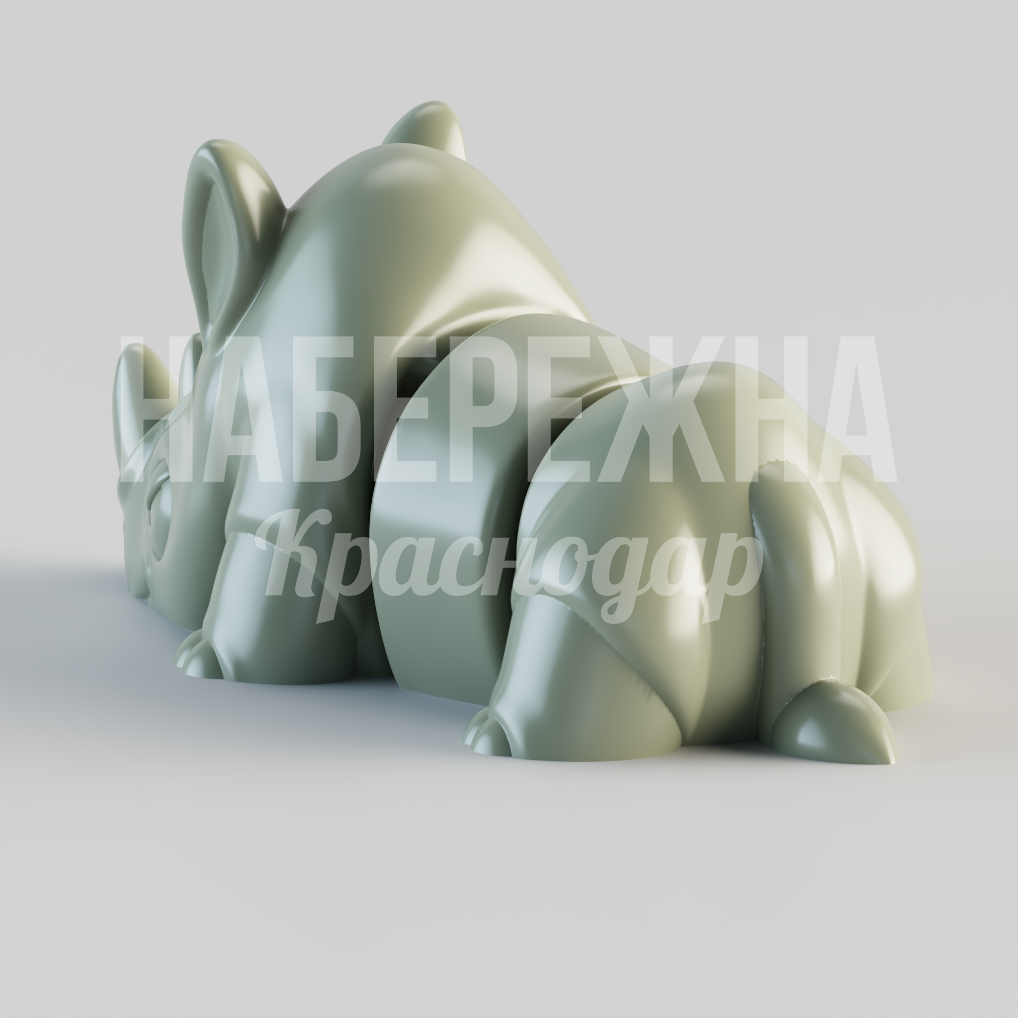 Носорог Namga - заказать, Персонажи, Стеклопластик