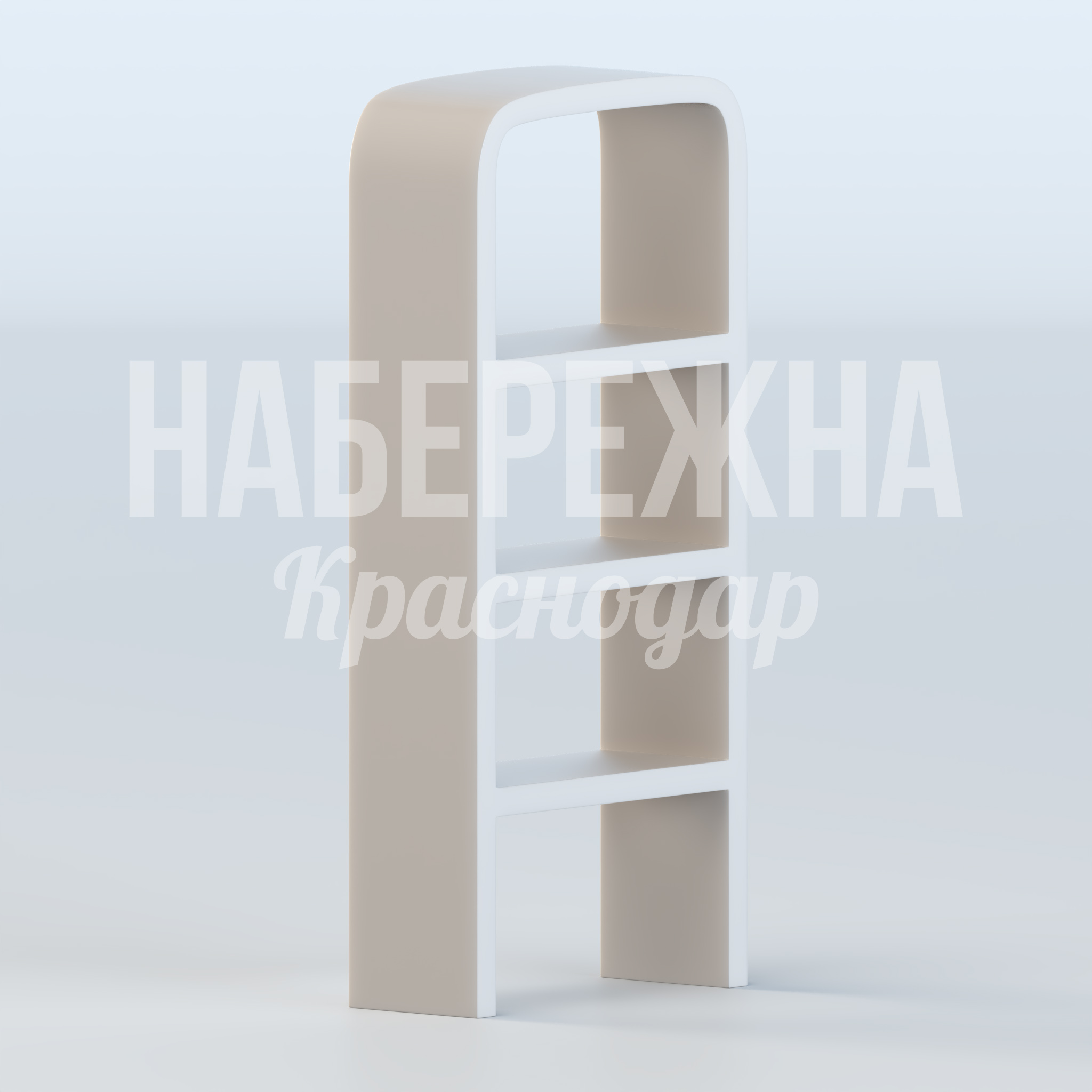 Стеллаж Melti Dipus 400x1000x2200 мм. STM-22.007 Стеллаж с тремя полками и арочной конструкцией. Влагостойкий корпус выдерживает уличные условия круглый год.