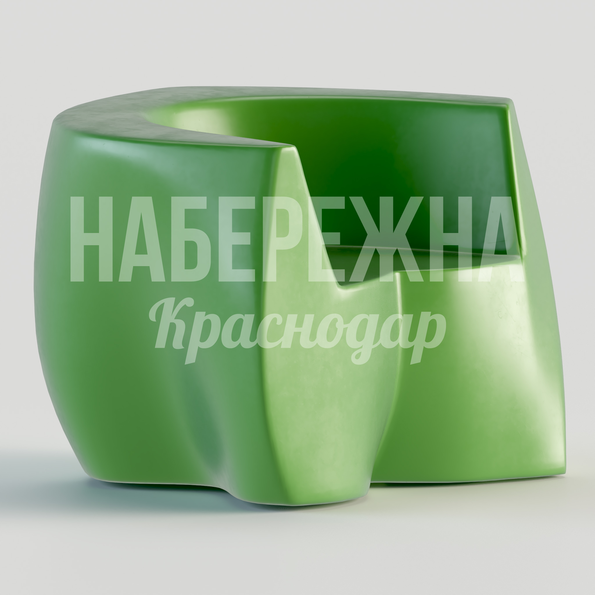 Кресло Endu 850x1000x700 мм. STM-24.015 Кресло из композитного материала в 12 цветах RAL. Обтекаемая форма, стойкость к UV и влаге для зон отдыха.