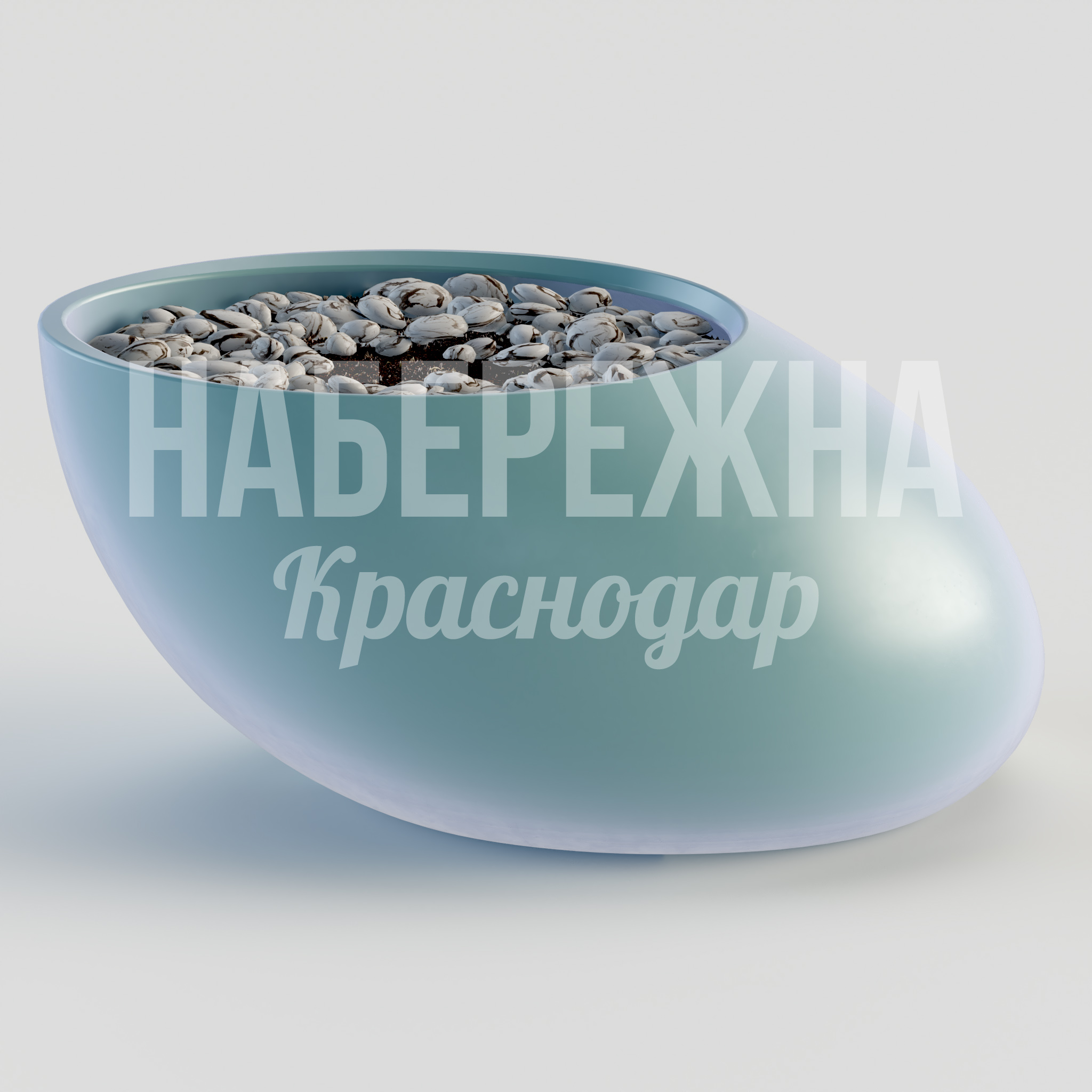 Вазон Rippau — купить, STM-24.025 | Набережна Вазон Rippau - купить, 750x1050x500 мм, Стеклопластик