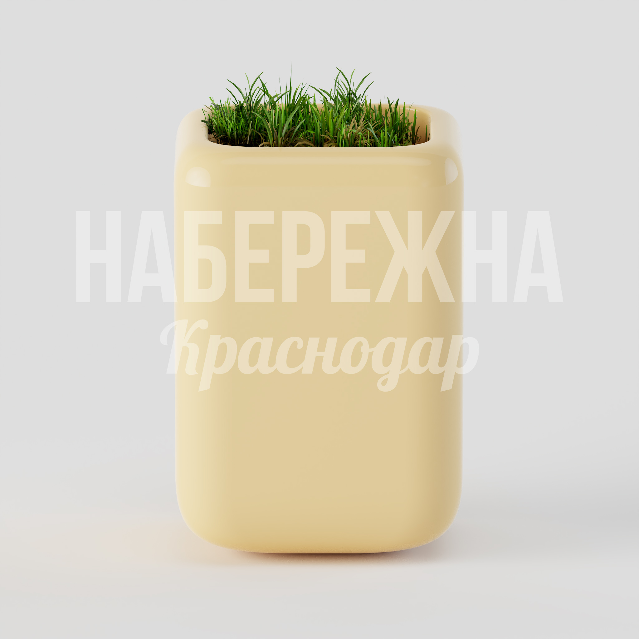 Вазон Gayof - купить, 300x300x430 мм, МПК