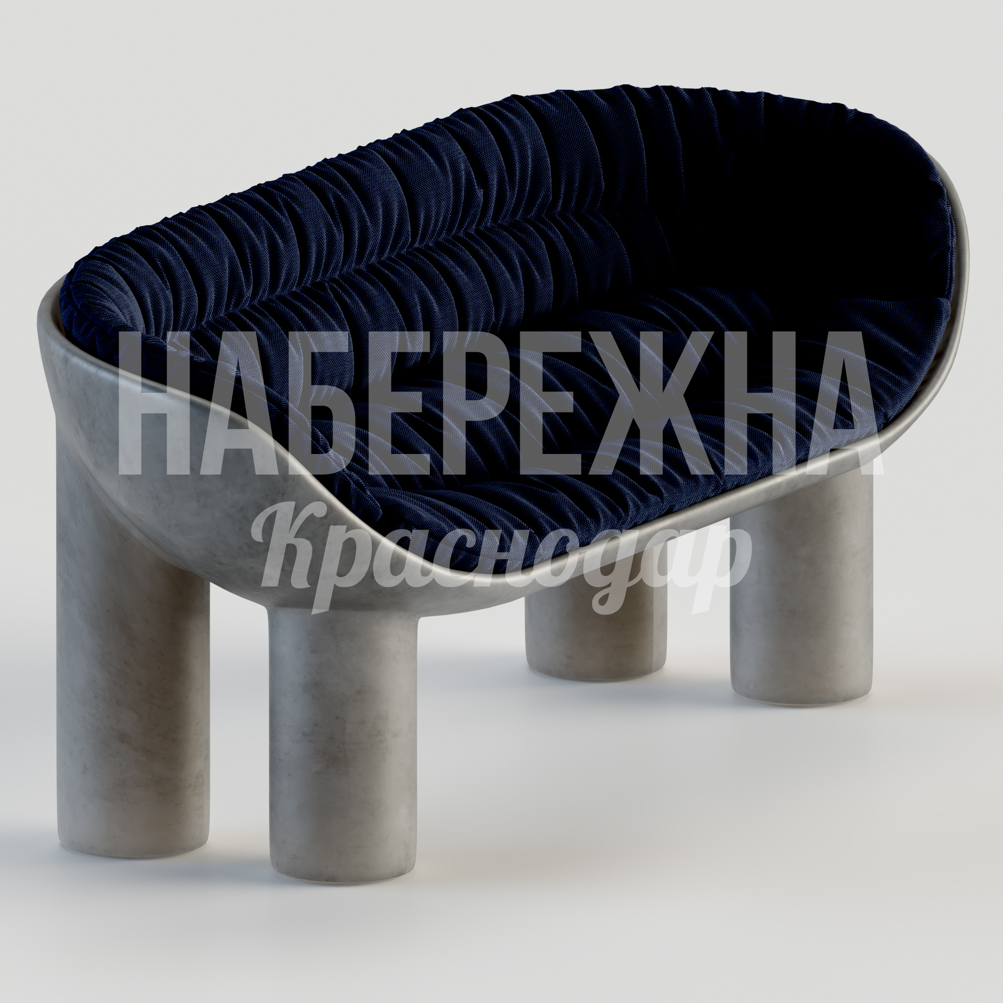 Диван Edgö 650x1750x720 мм. STM-24.047 Диван с плавными формами и мягкой обивкой. Четыре массивные опоры обеспечивают устойчивость в зонах отдыха.