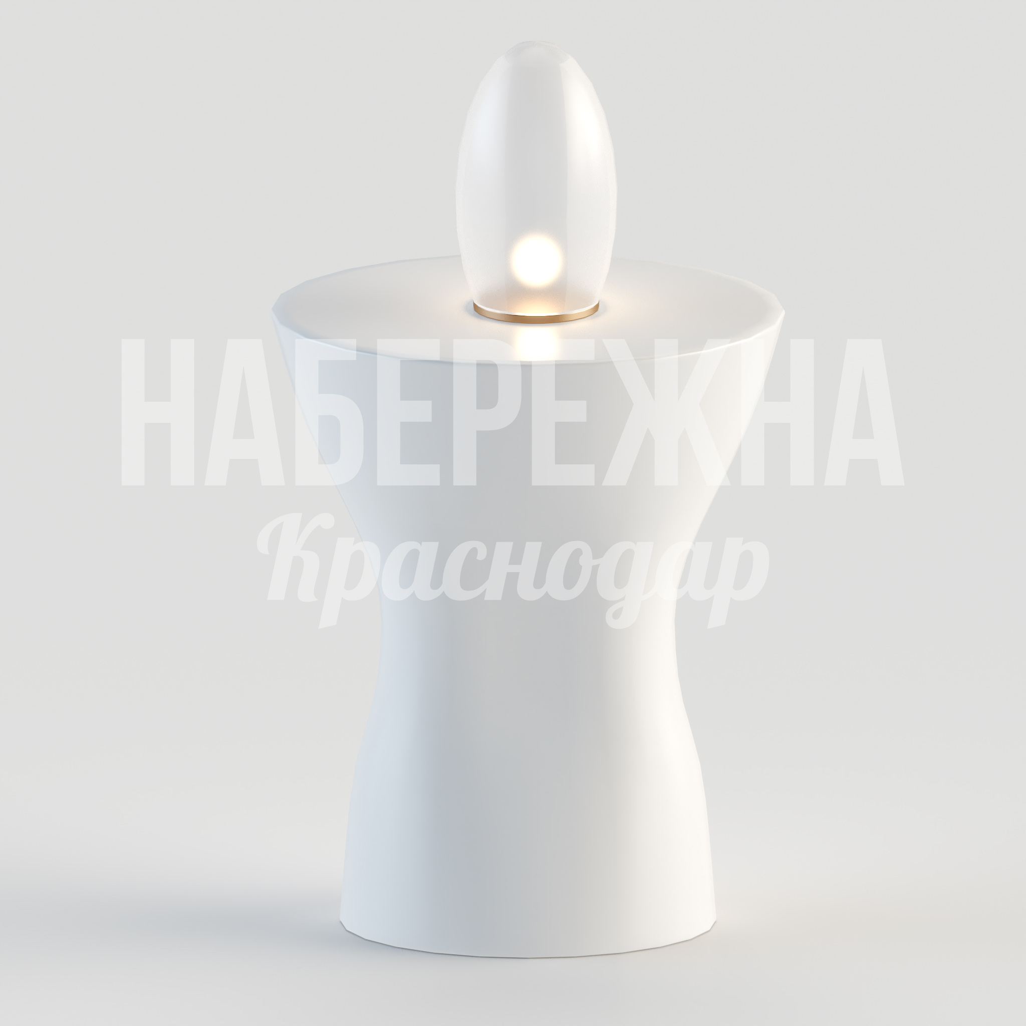 Стол Feorlen - купить, 440x440x600 мм, Подсветка, Стеклопластик