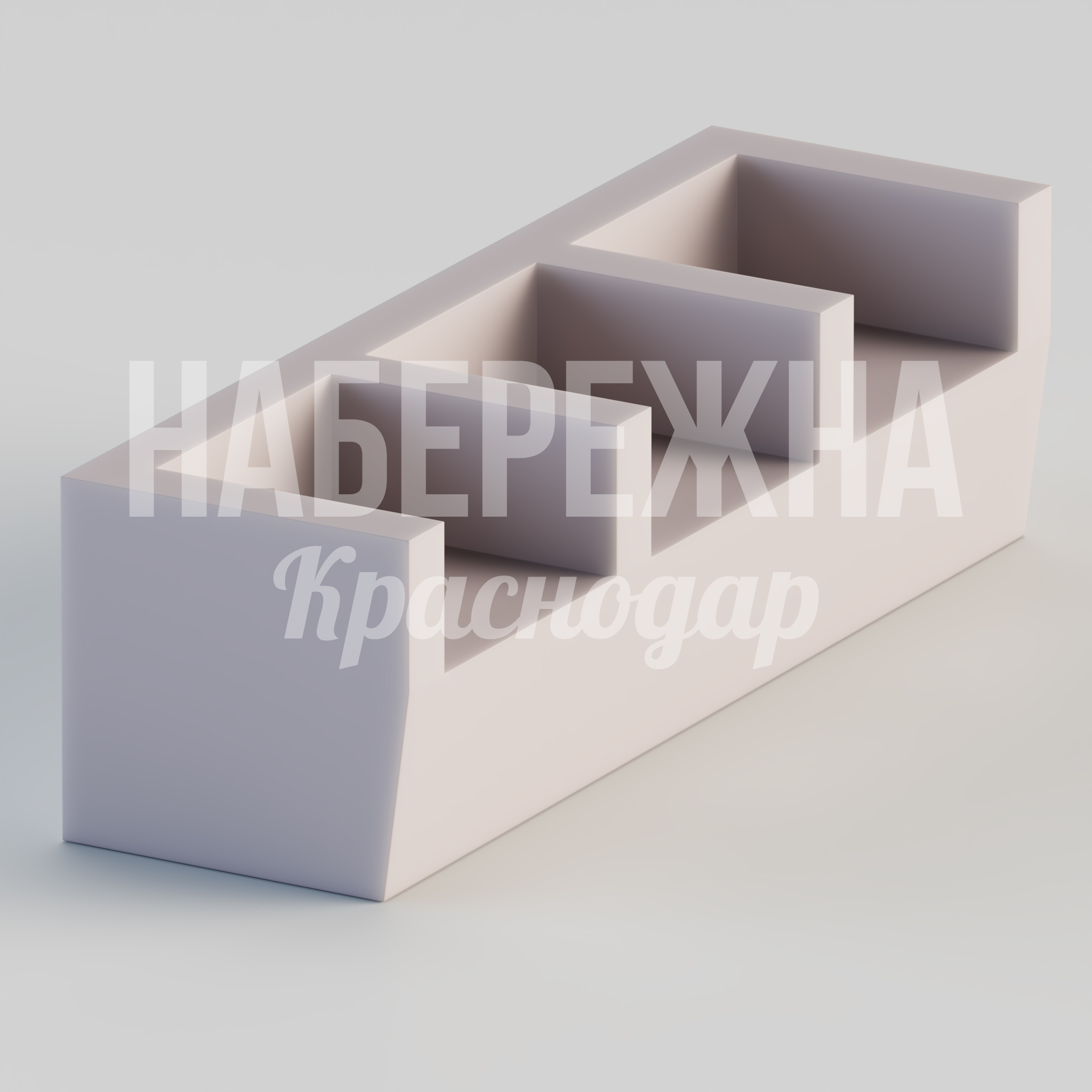 Диван Yicucemsu 680x2200x650 мм. STM-24.073-2 Диван с двумя раздельными секциями сидений, устойчивый к вандализму и атмосферным воздействиям, для зон отдыха.