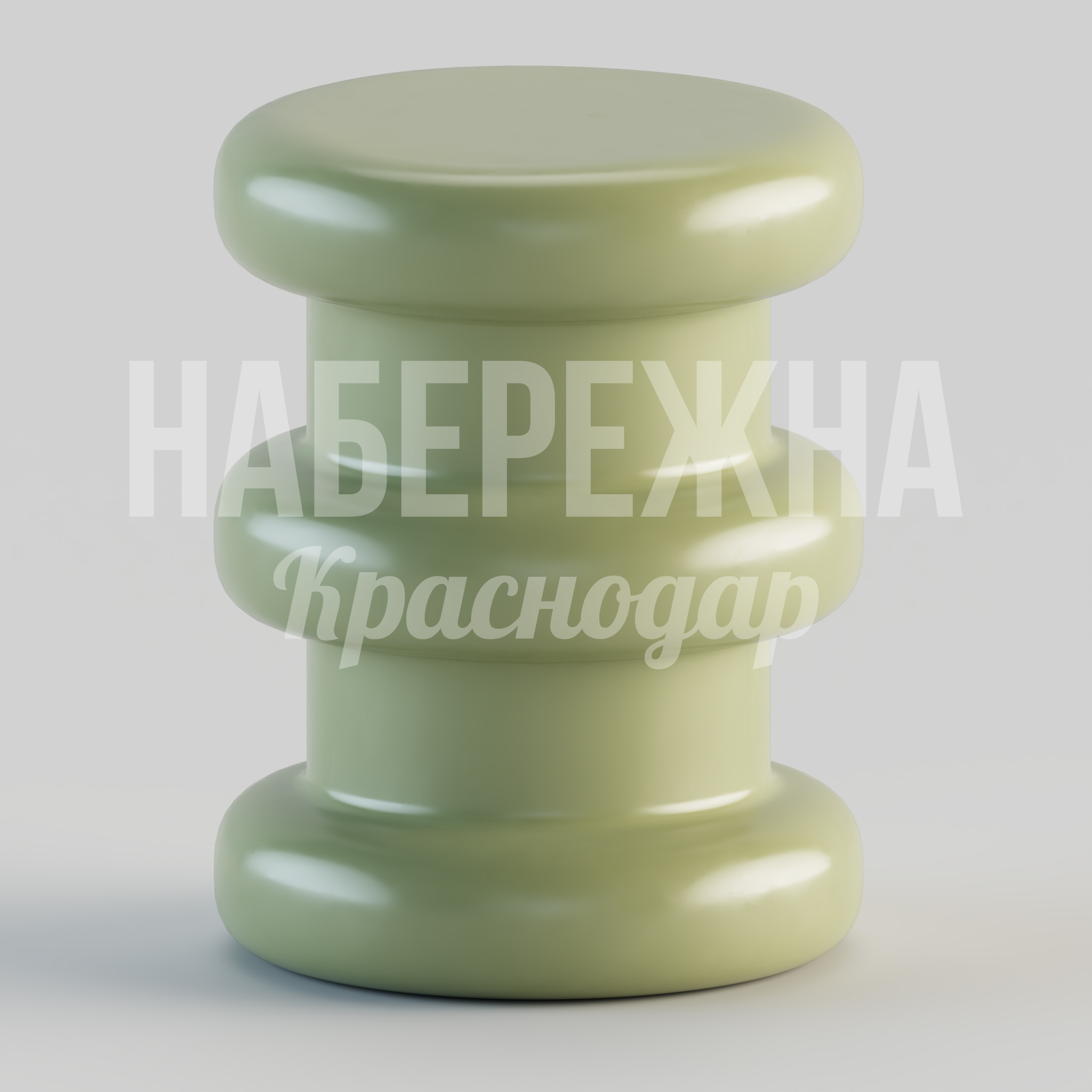 Табурет Selge 350x350x450 мм. STM-24.074-1 Табурет с обтекаемыми формами для парков и скверов. Выдерживает высокие нагрузки и любые погодные условия.