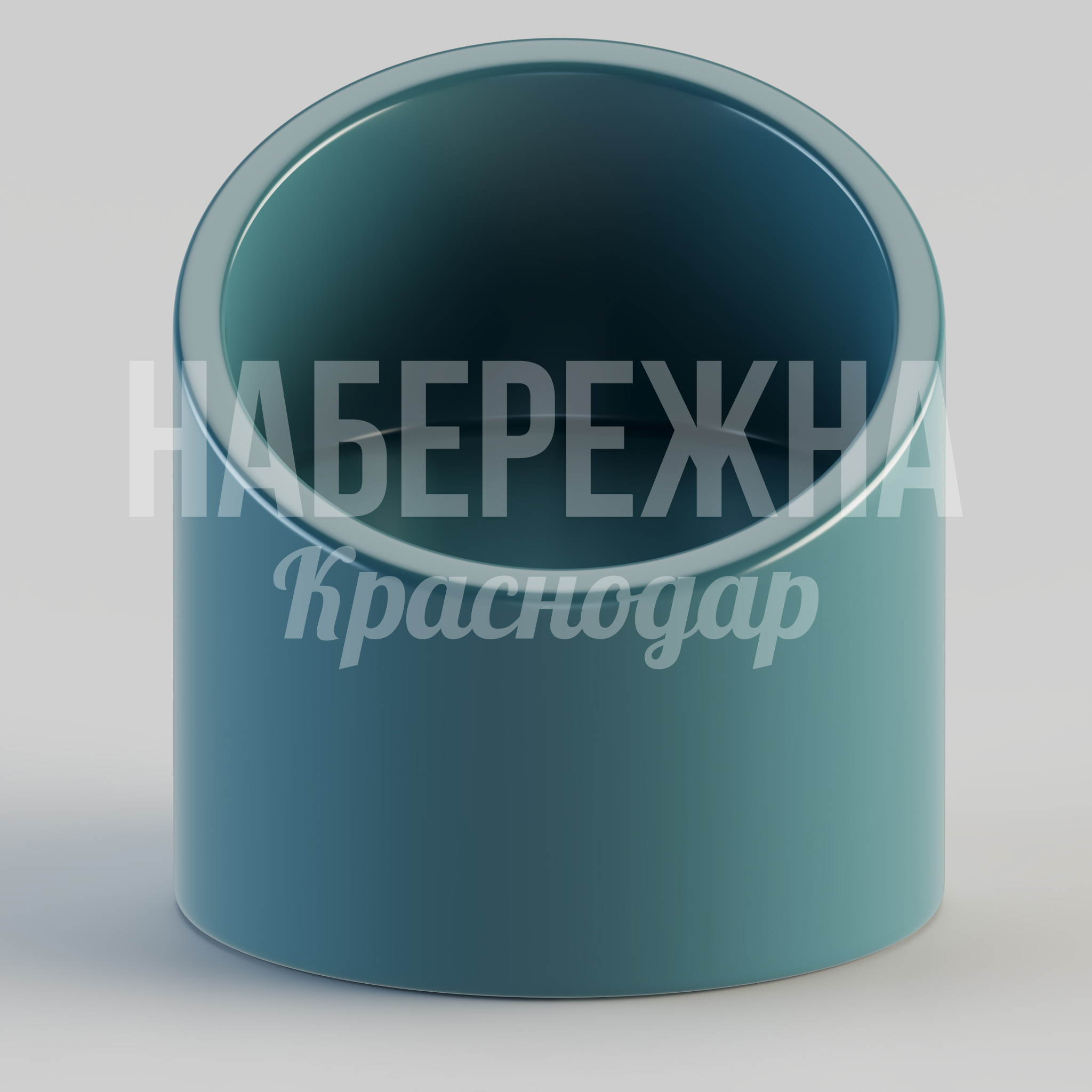 Вазон Mijno - купить, 650x650x670 мм, Стеклопластик