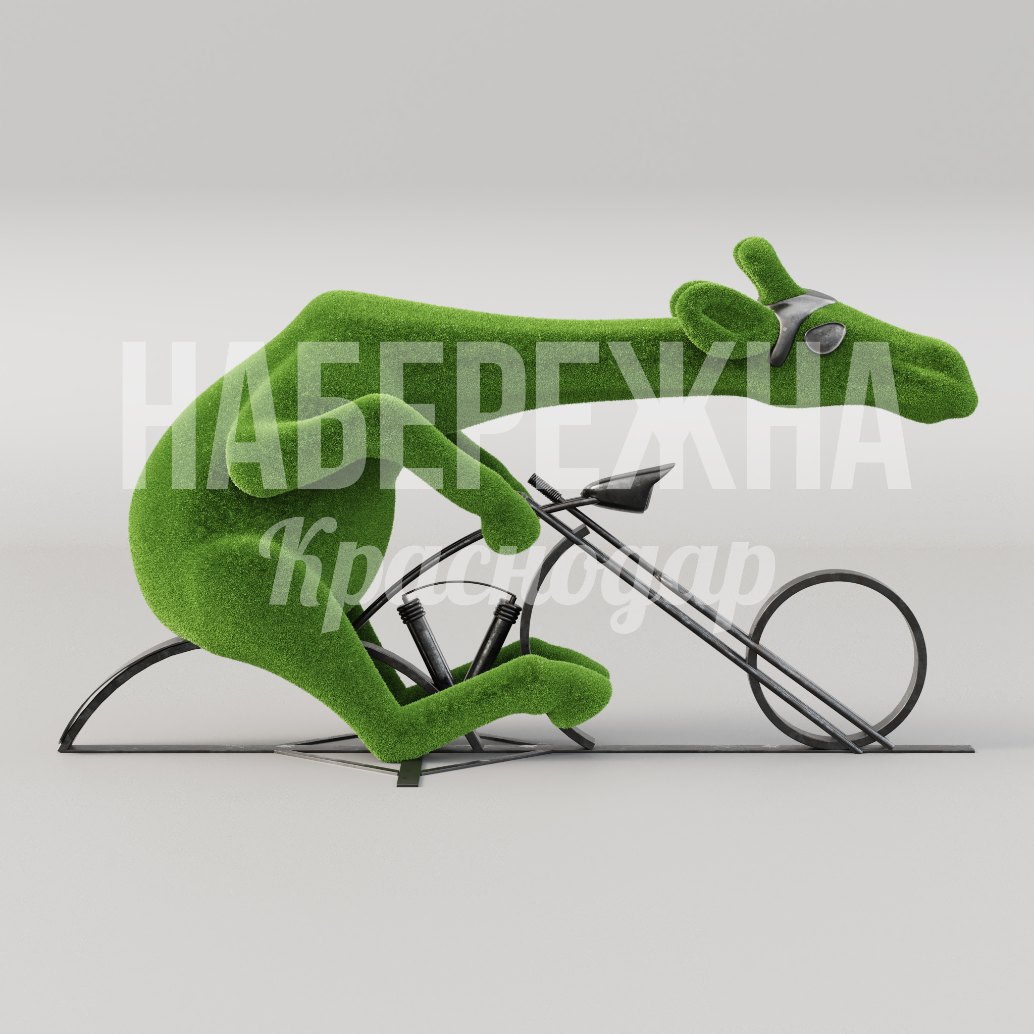 Жираф на мотоцикле Hugafbör - фото 2