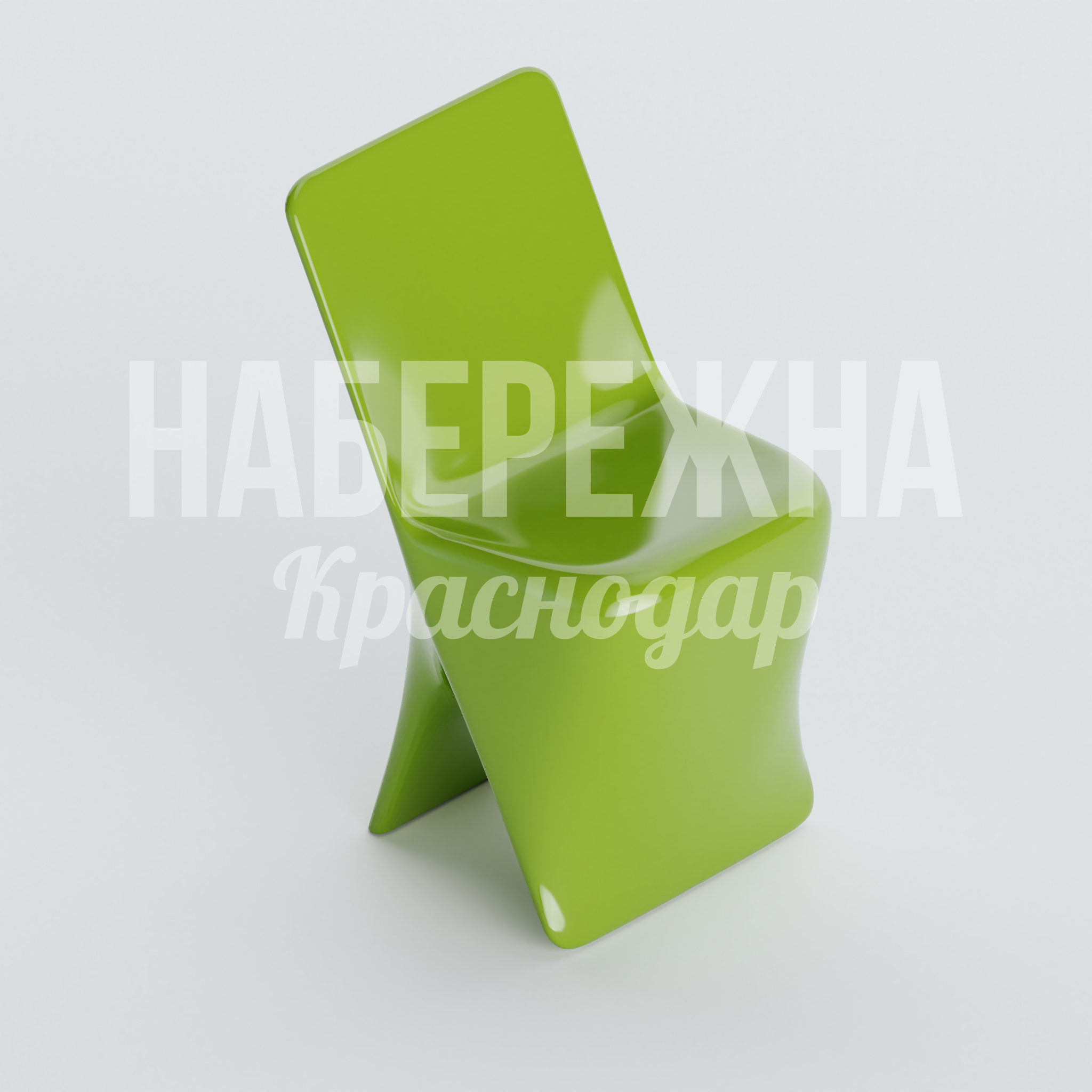 Стул Huåp 530x500x800 мм. UST-20.010 Стул из композитного материала с глянцевым покрытием в палитре RAL, устойчив к влаге и УФ-лучам для уличной зоны.