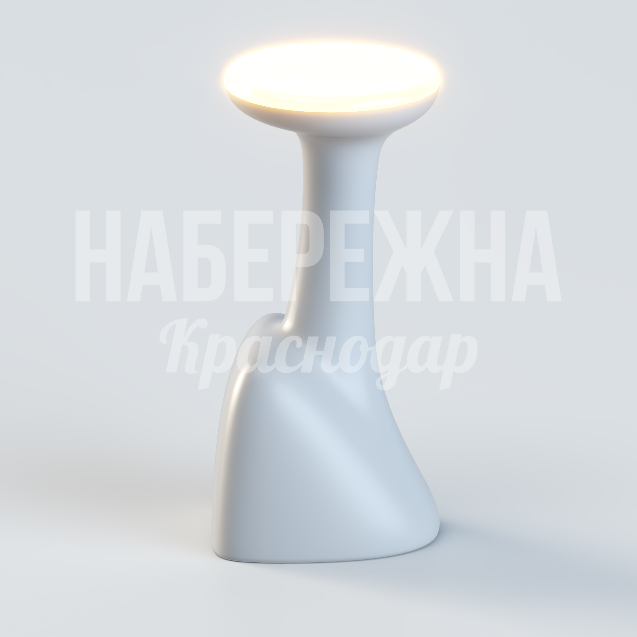 Барный стул Duyceji - купить, 400x400x750 мм, Подсветка, Стеклопластик