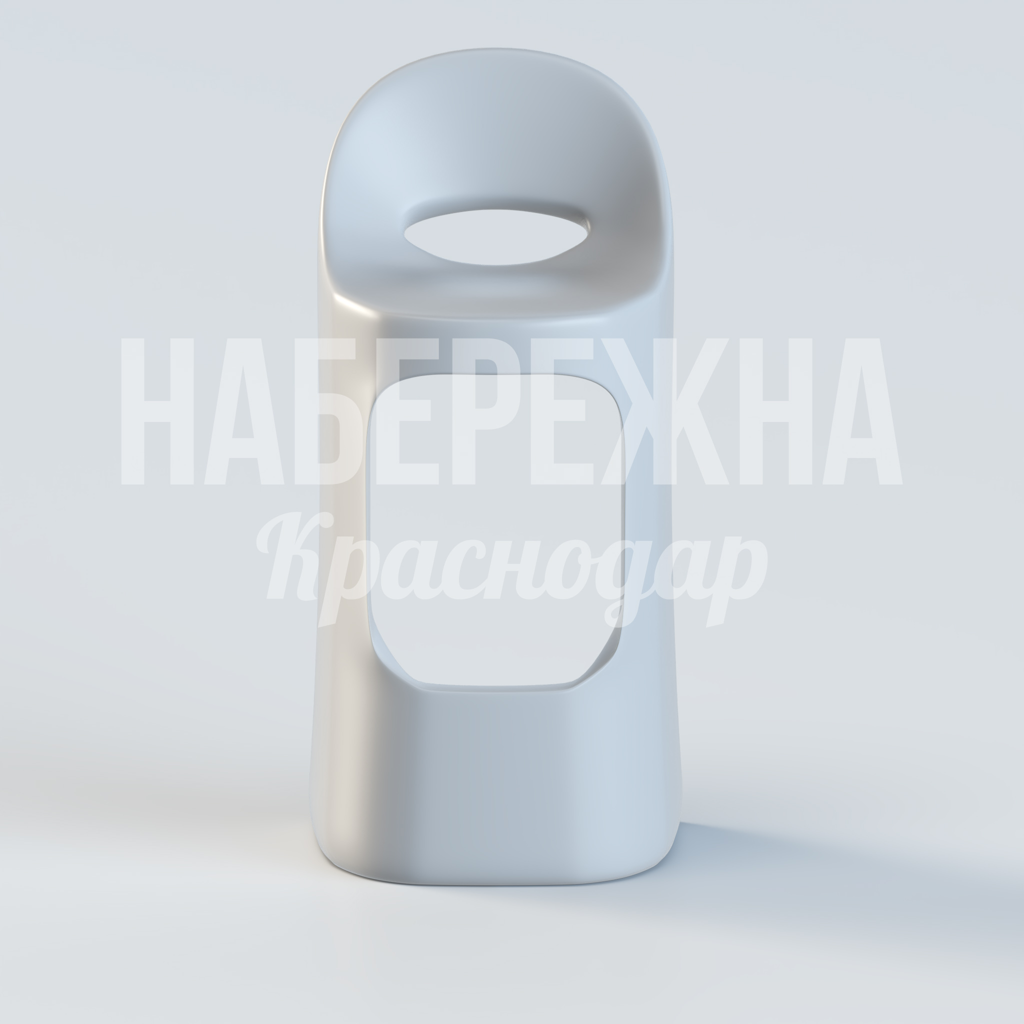 Барный стул Volulkig - купить, 500x440x930 мм, Стеклопластик