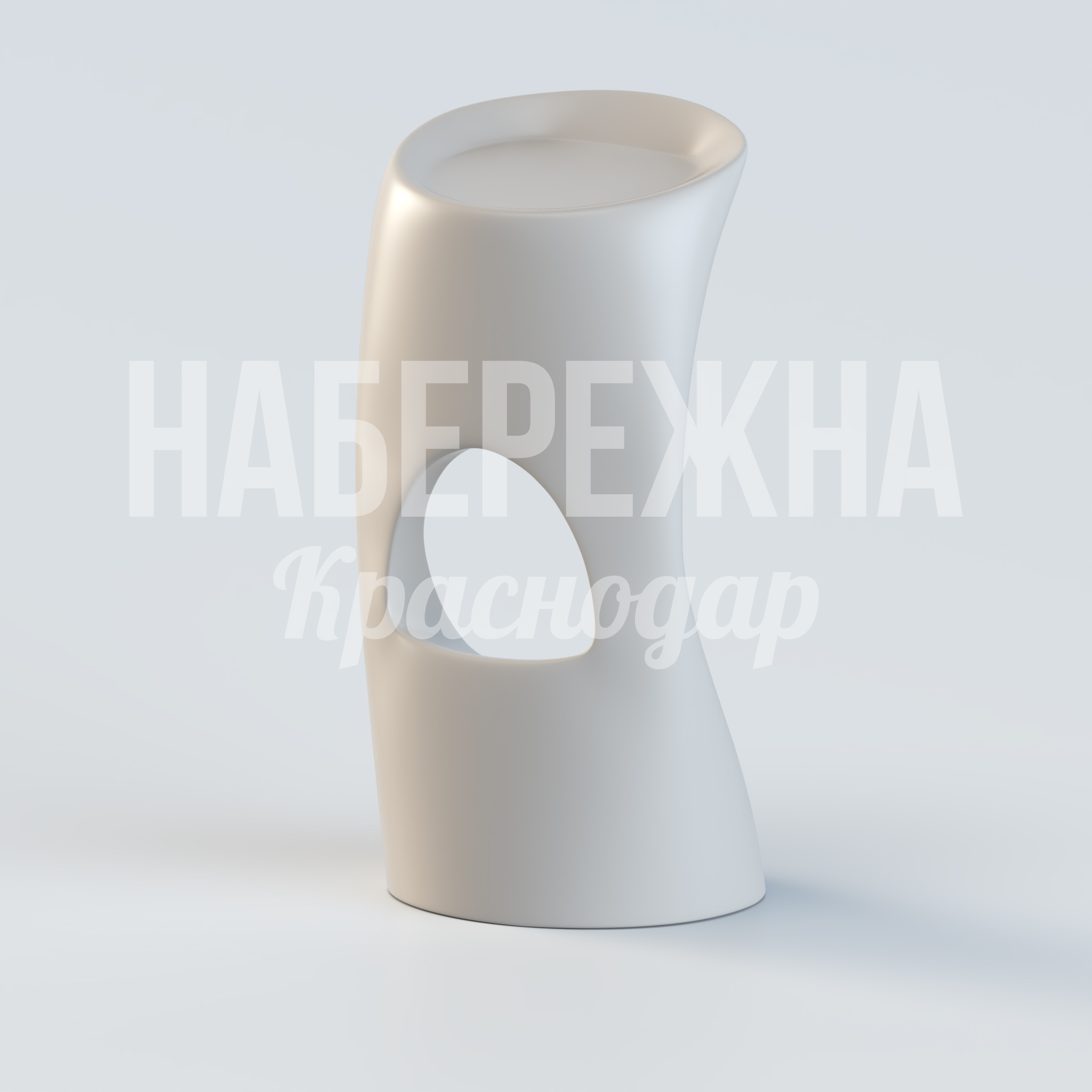 Барный стул Rafefho 410x370x840 мм. UST-20.042 Барный стул с цельнолитым корпусом, окраска в любой цвет RAL. Стойкий к влаге и УФ, не требует обслуживания.