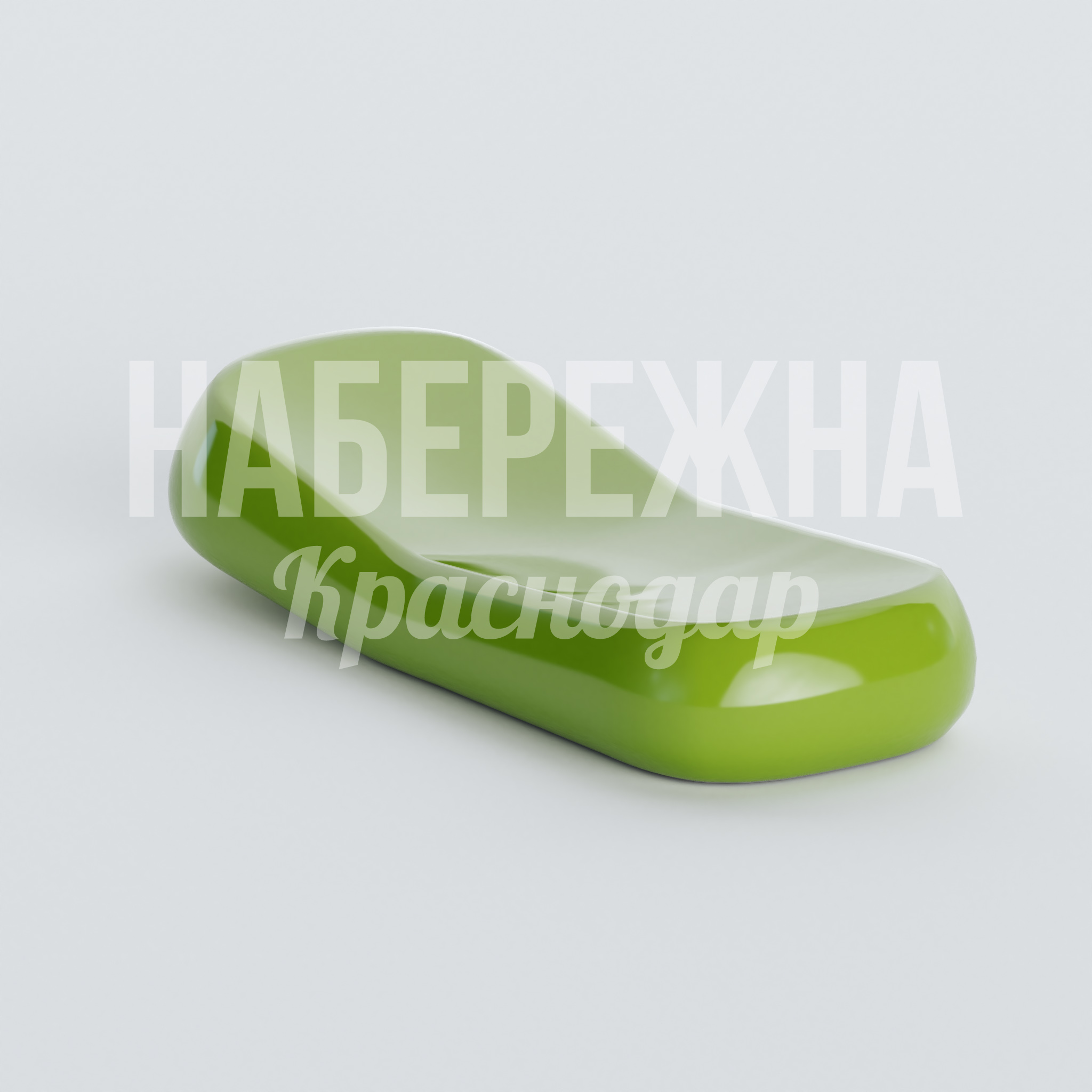 Лежак Öaybou 800x2000x400 мм. ZGE-20.003 Лежак из стеклопластика с обтекаемыми формами. Устойчив к влаге и УФ-излучению, не требует обслуживания.