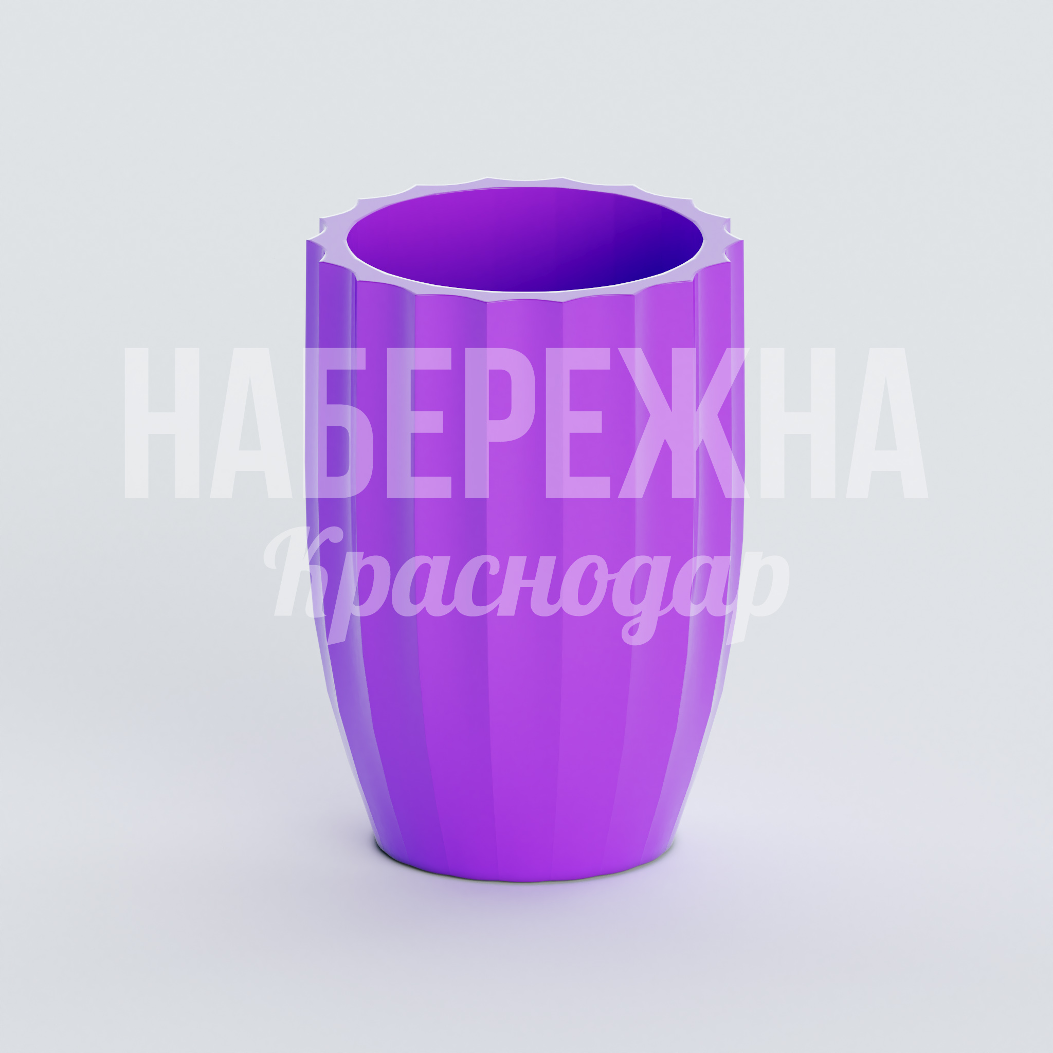 Вазон Daup 430x430x600 мм. ZVA-20.012 Вазон с рельефной фактурой и защитой от УФ-излучения. Выдерживает перепады температур, сохраняет цвет на улице.