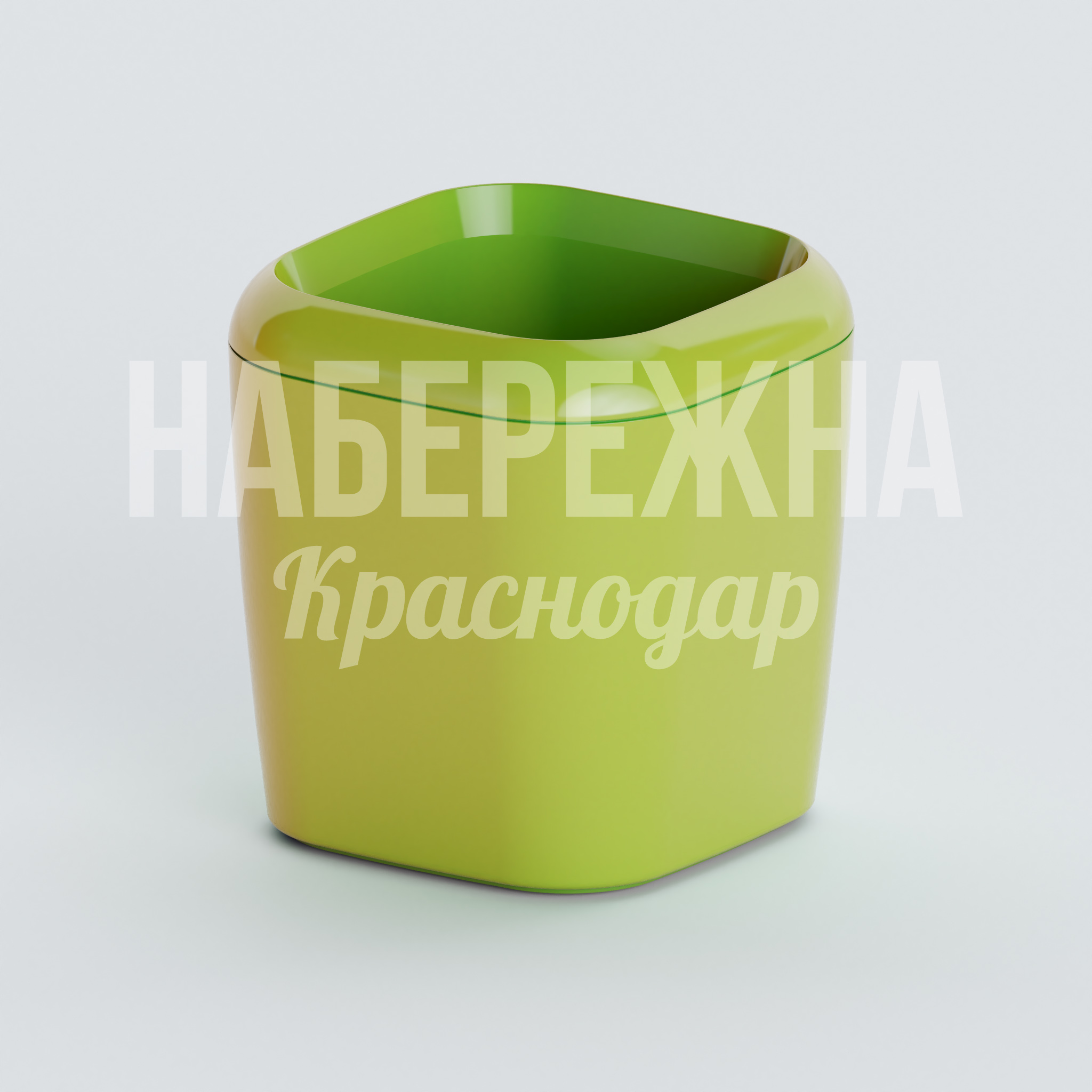 Вазон Fehju 300x300x300 мм. ZVA-20.043 Вазон квадратной формы из композитного материала, устойчив к осадкам и перепадам температур для озеленения улиц.