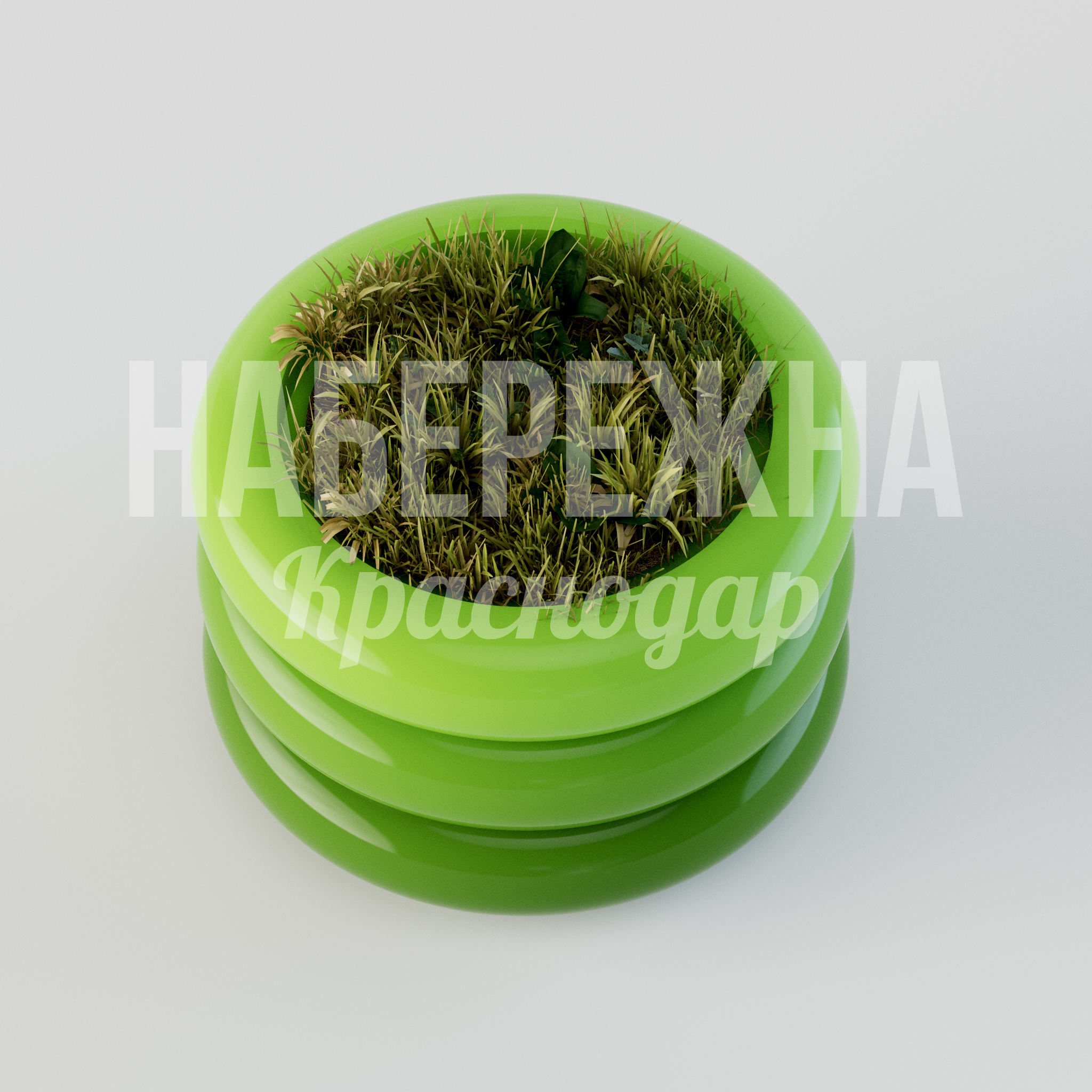 Кашпо Heebfo M - купить, 700x700x500 мм, Стеклопластик