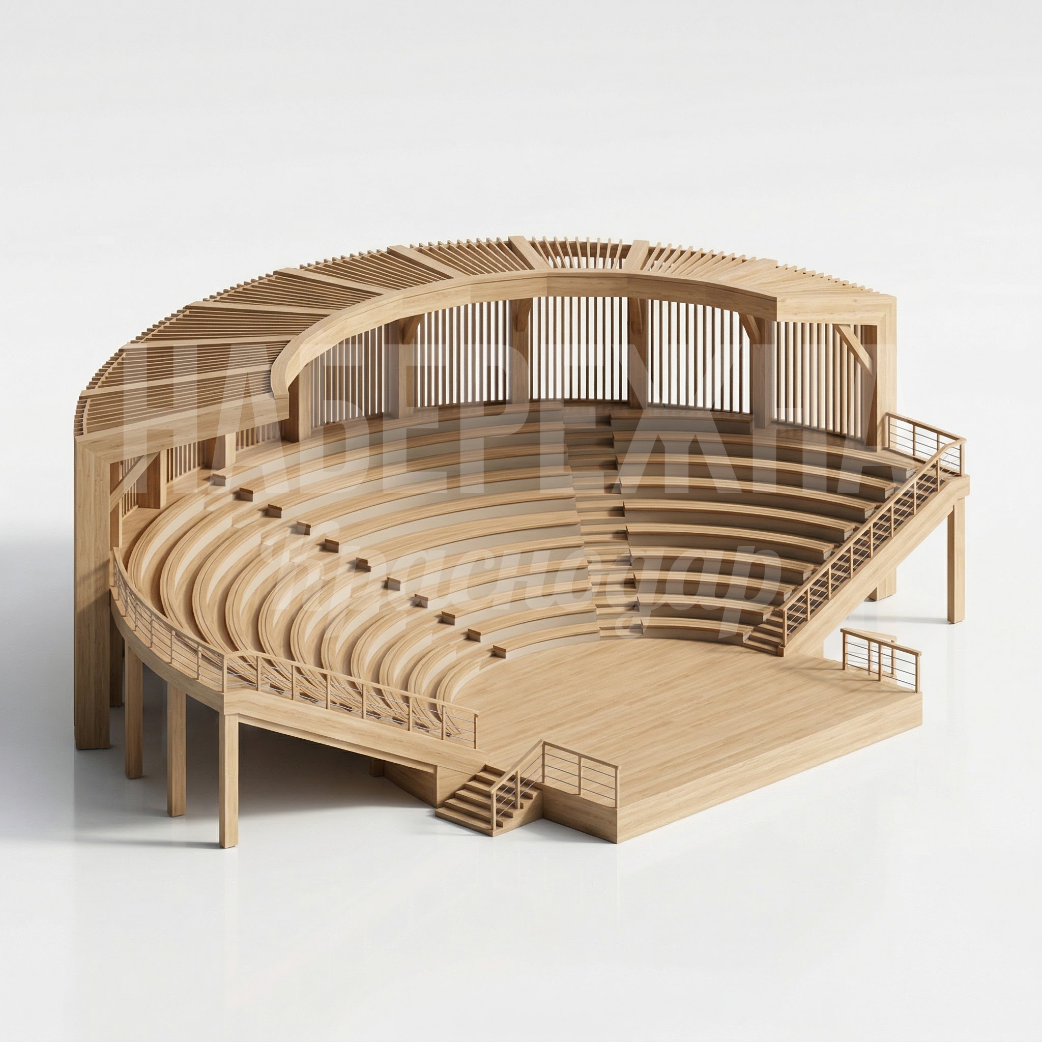 Амфитеатр для парка с навесом от солнца Teapu