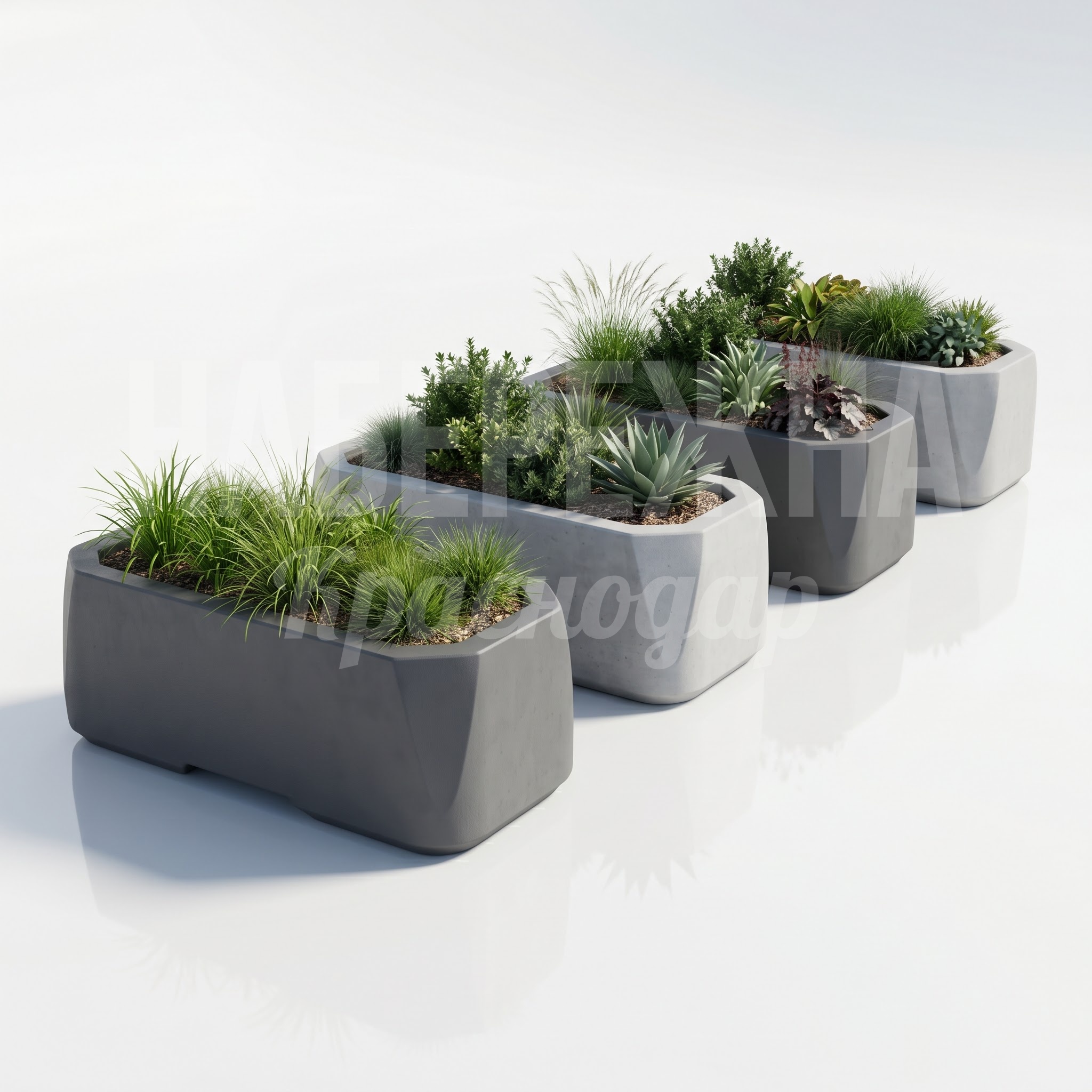 Антитеррористические заграждения-вазоны Cucut