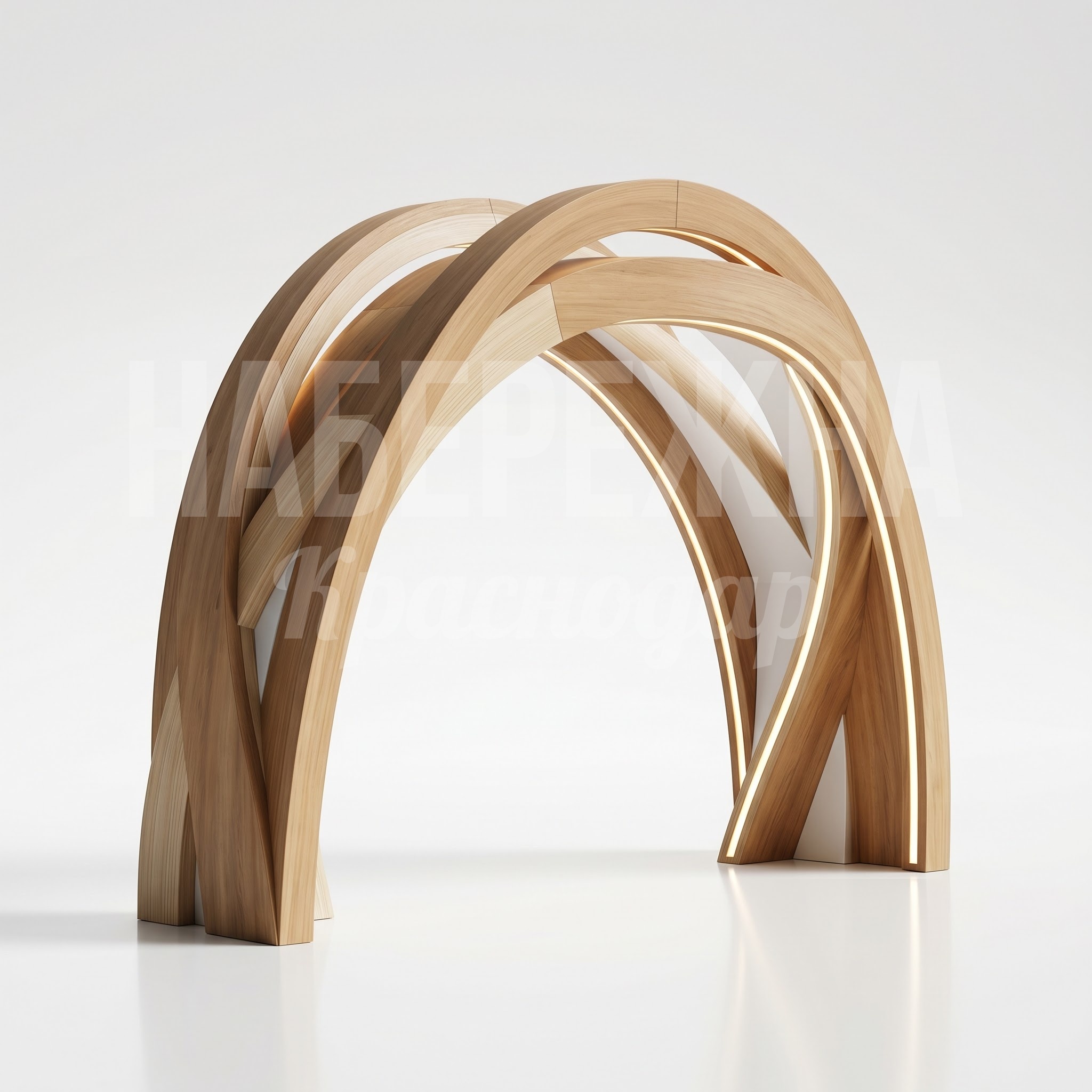 Арка из дерева с подсветкой Mey