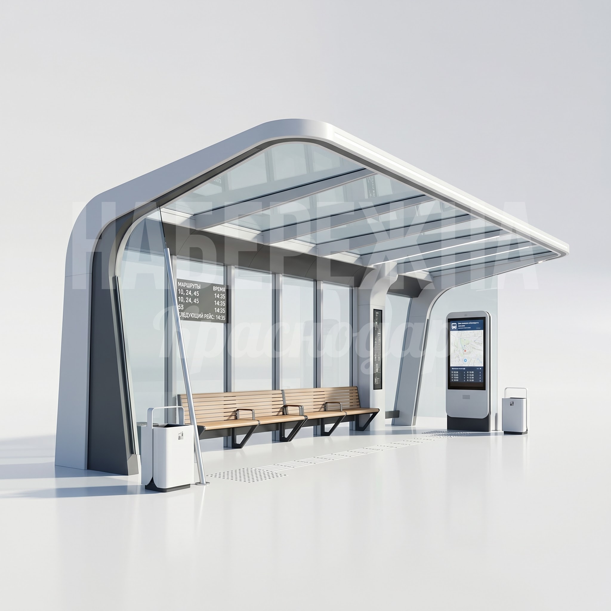 Большой остановочный павильон Eokse