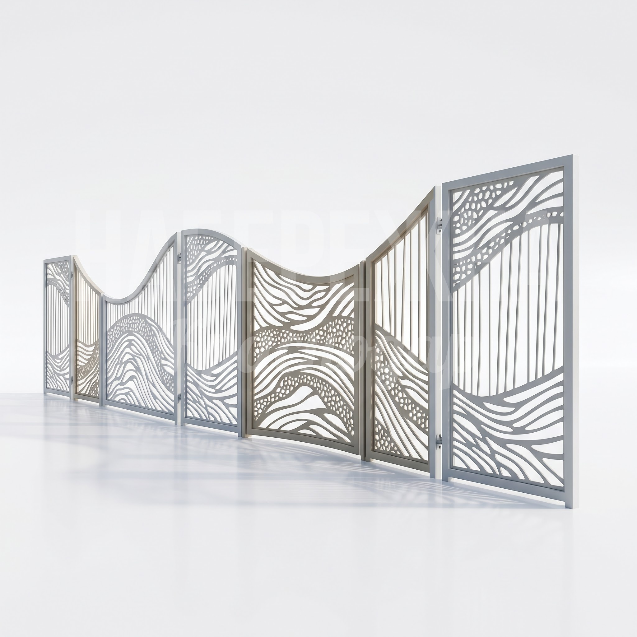 Декоративное ограждение территории пляжа Gönse