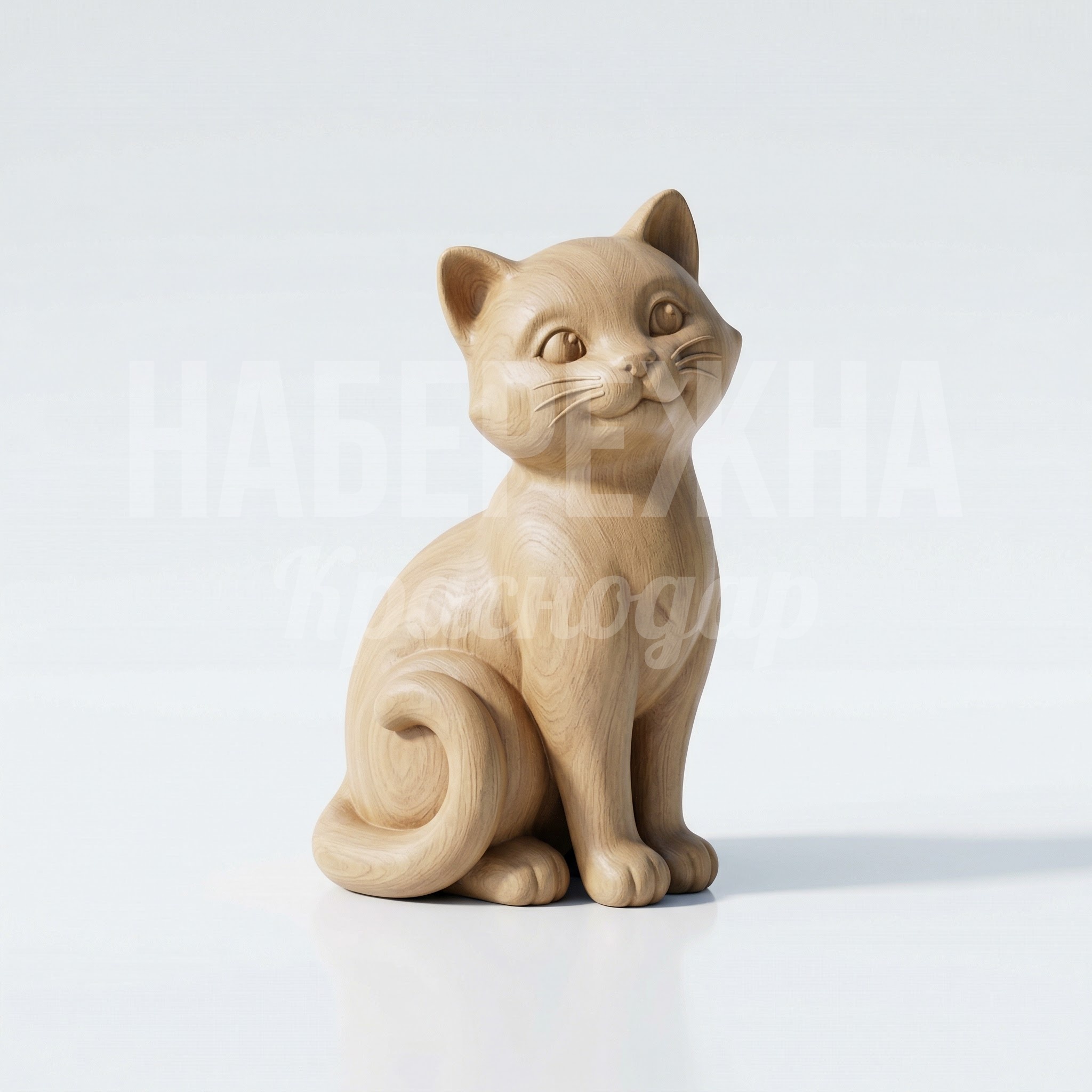 Деревянный кот Senre