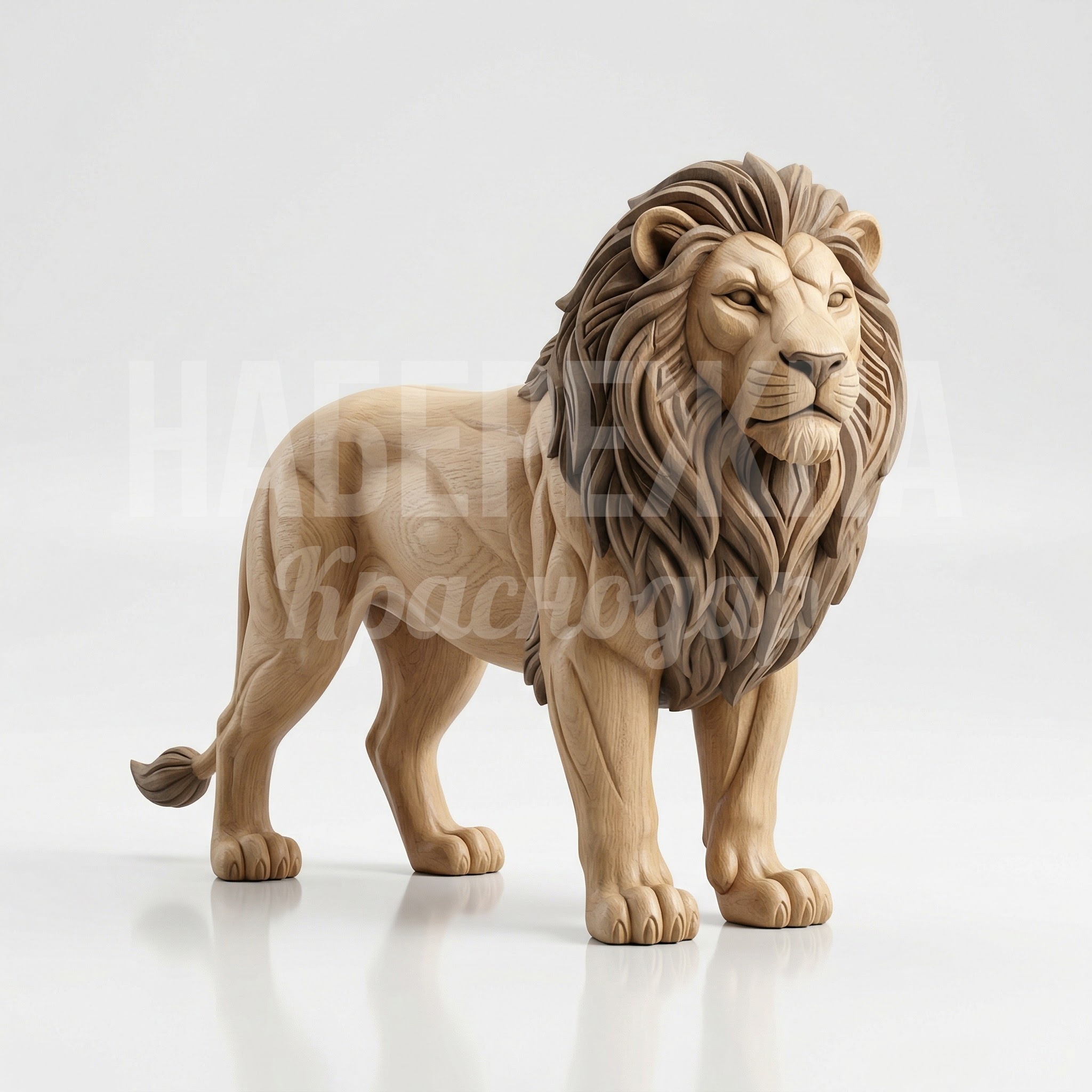Деревянный лев Kevci