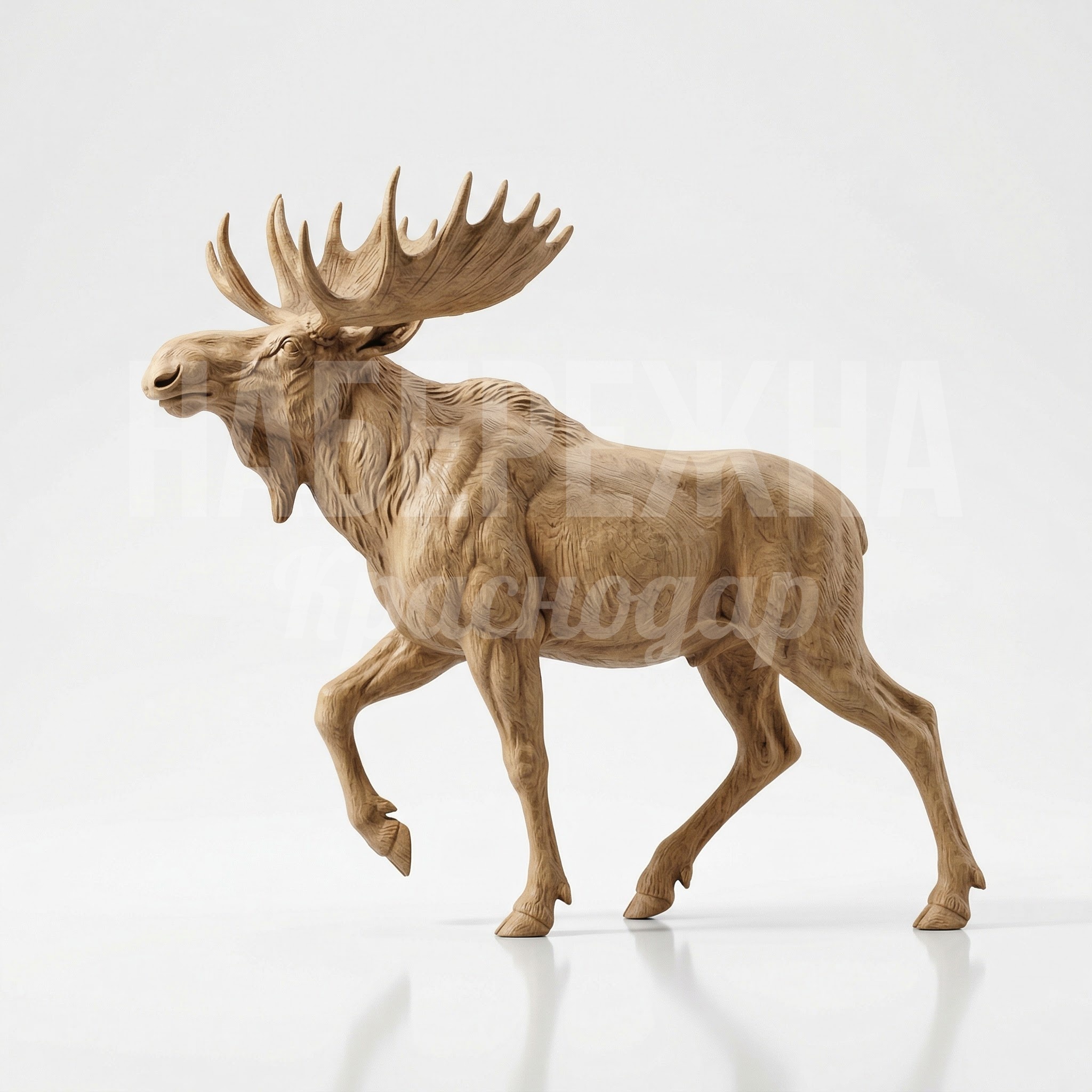 Деревянный лось Atfumtu