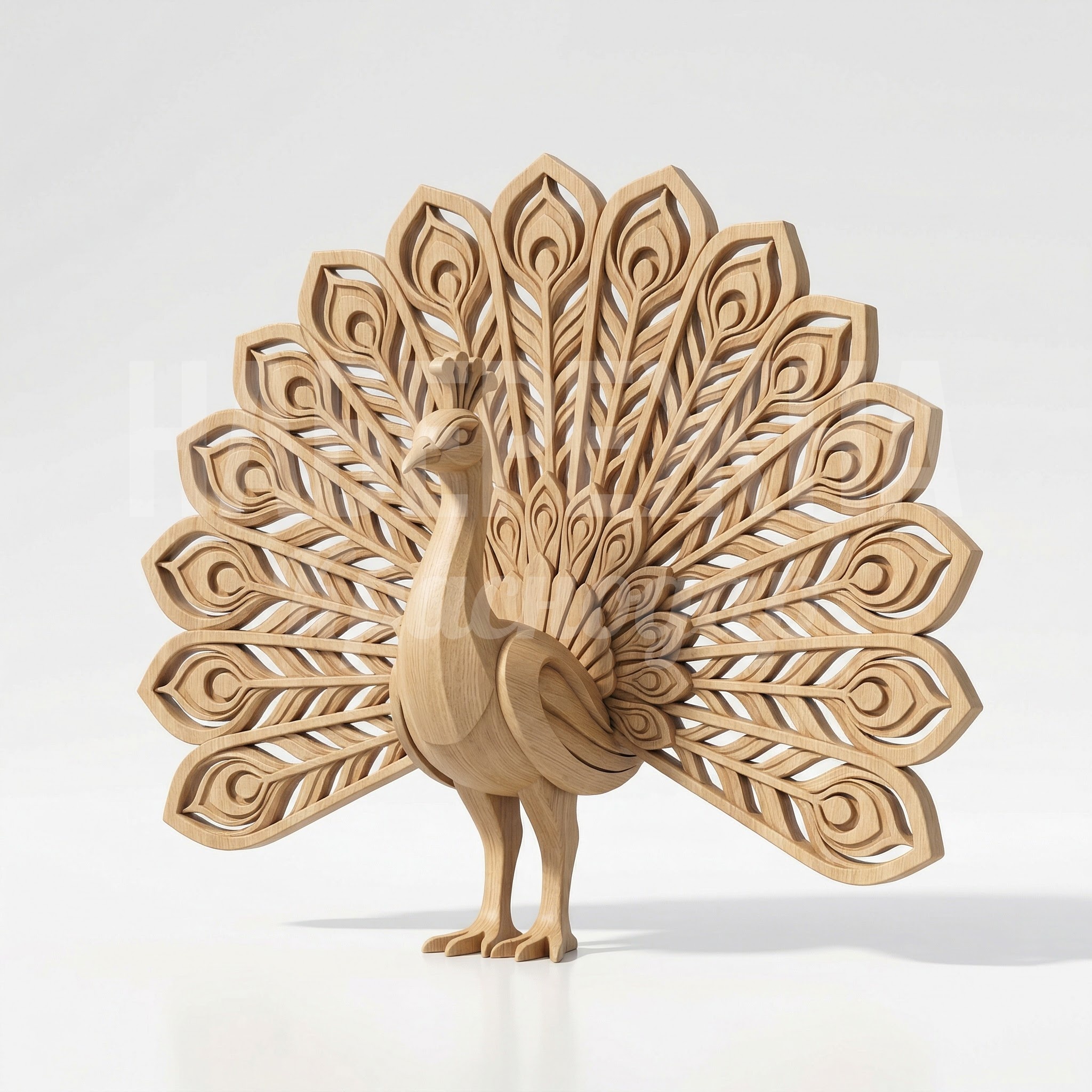 Деревянный павлин Råbugha