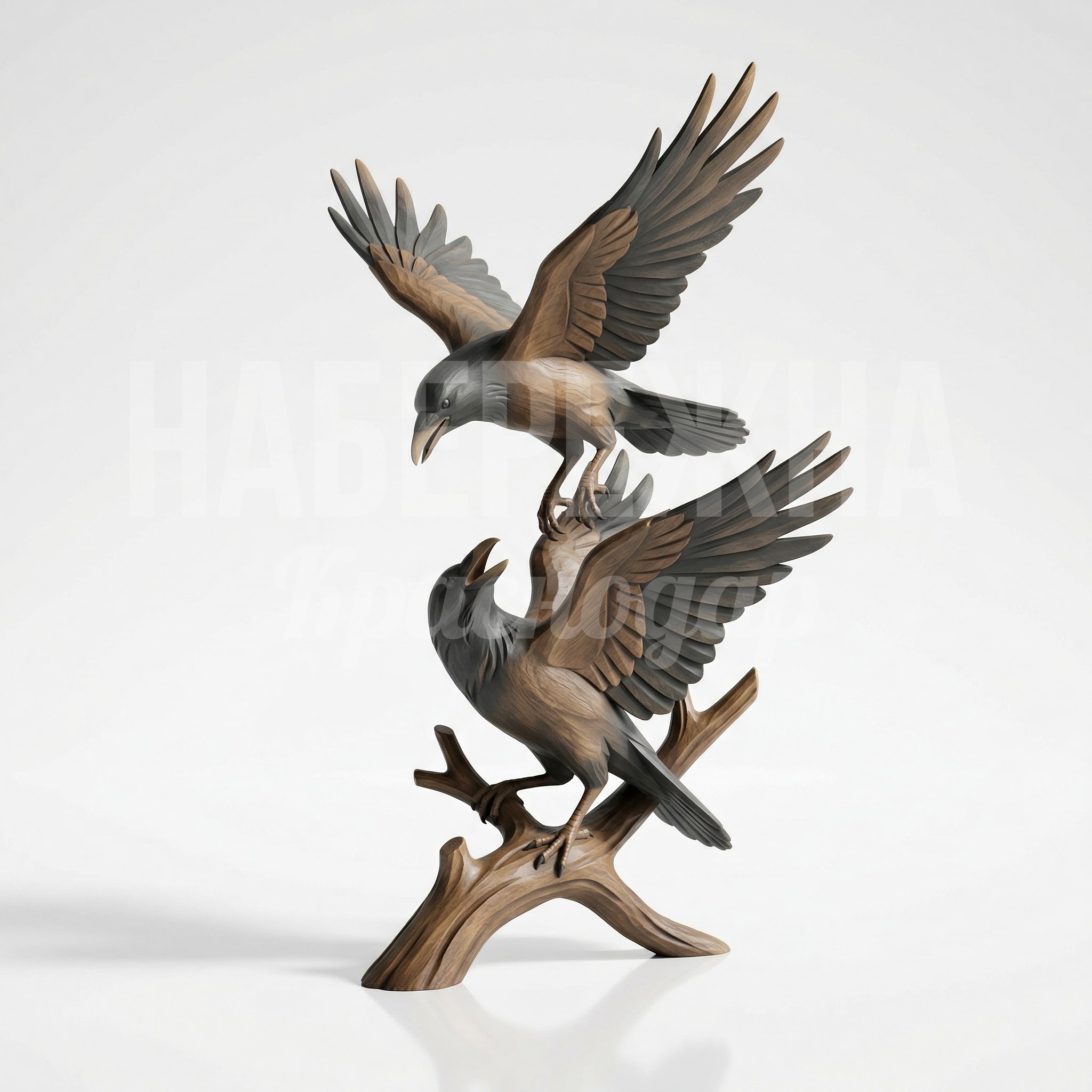 Деревянный ворон Gehi