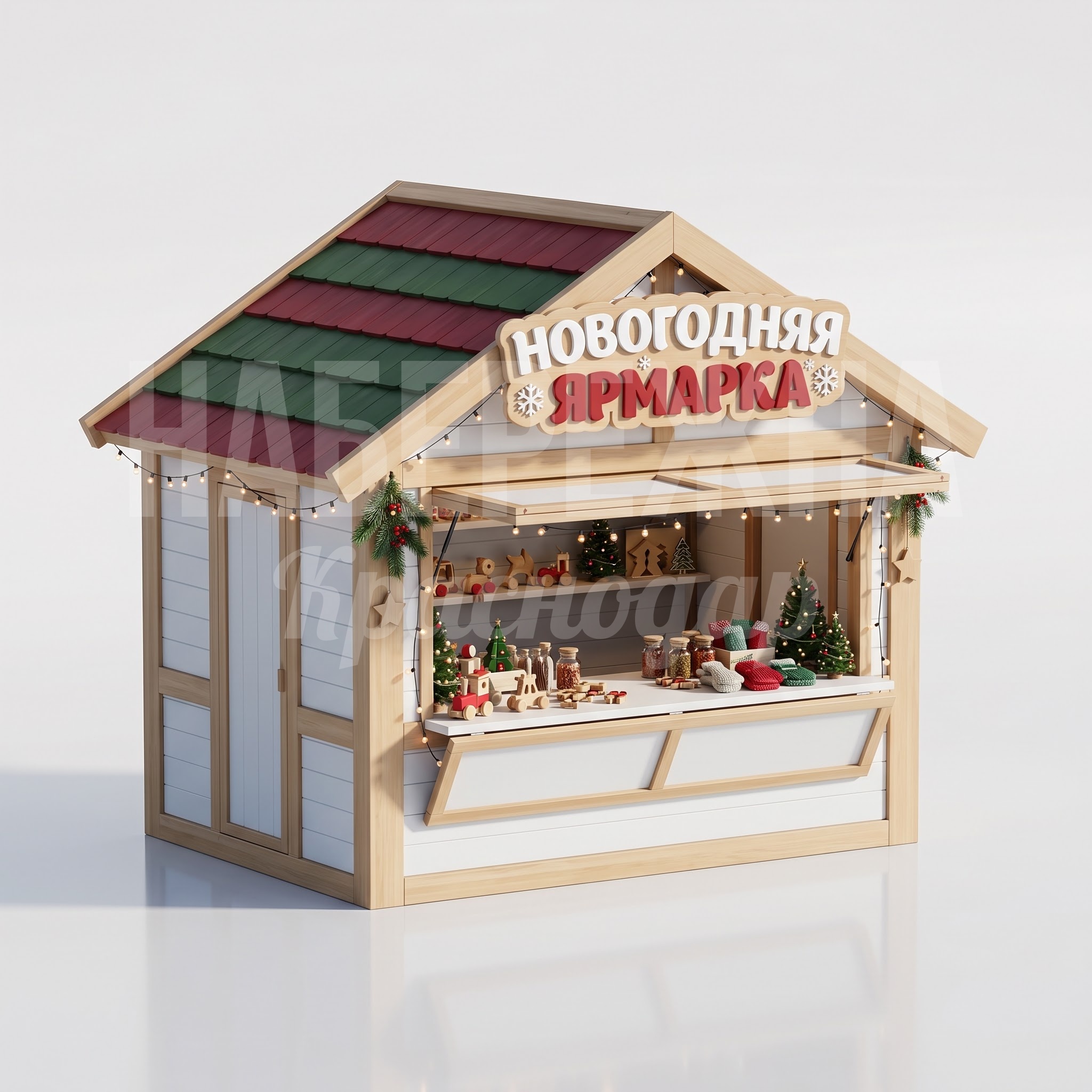 Домик для новогодней ярмарки