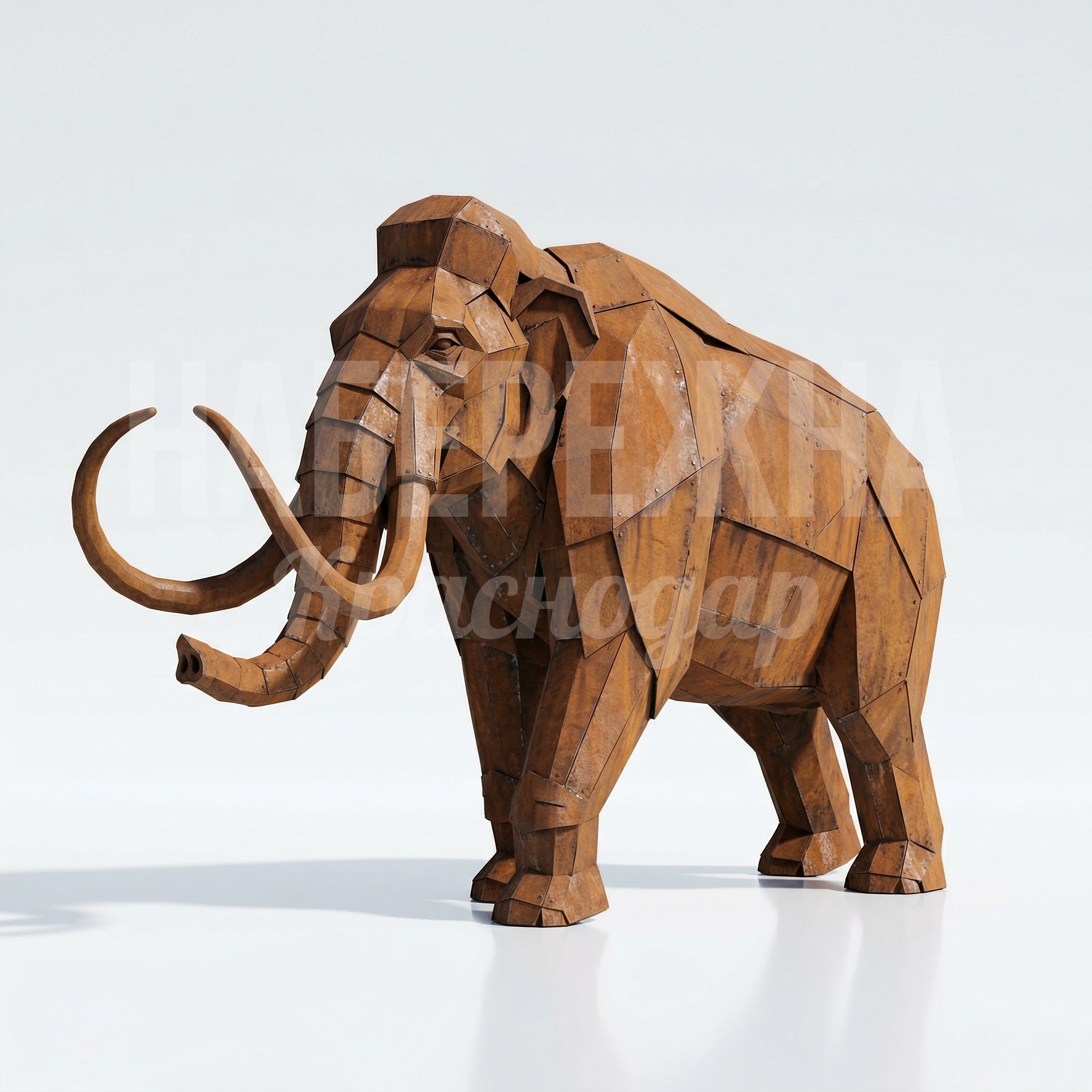 Фигура из кортеновской стали Мамонт