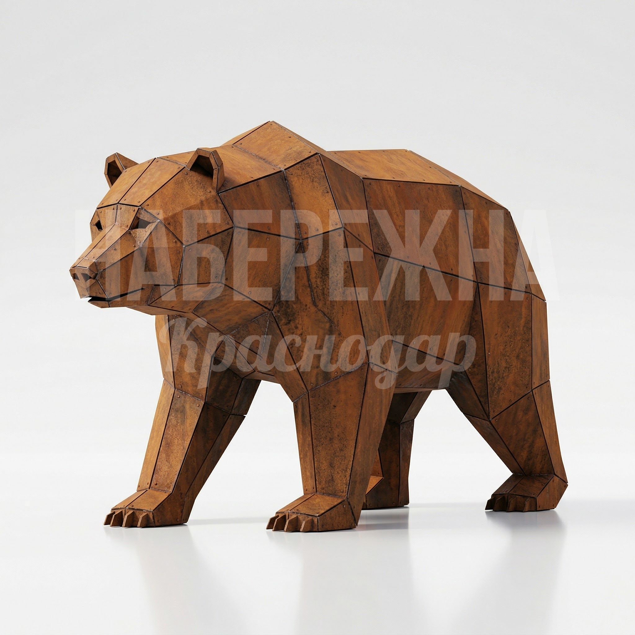 Фигура из кортеновской стали Медведь