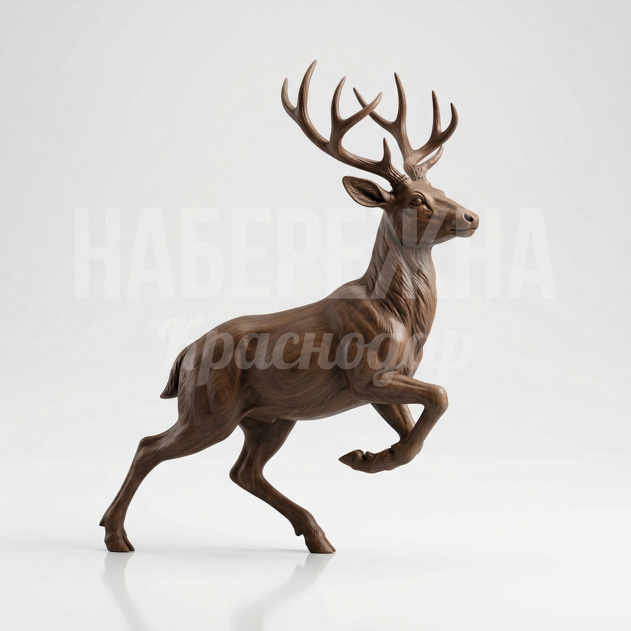 Фигура оленя из дерева Sabua