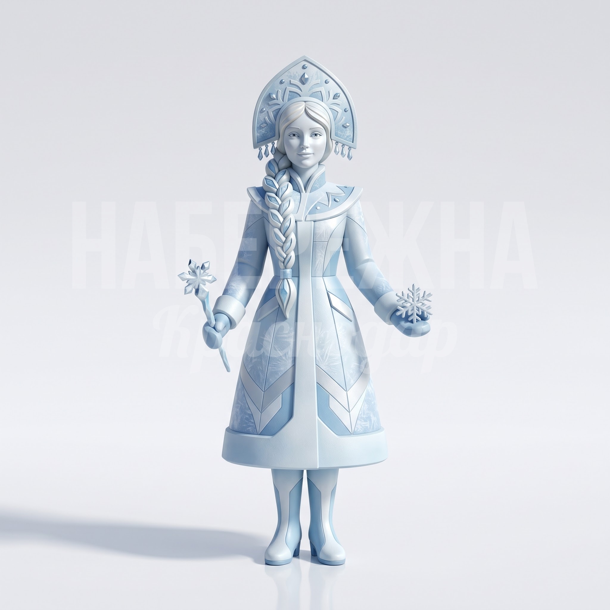 Фигура снегурочки из стеклопластика Gekfe