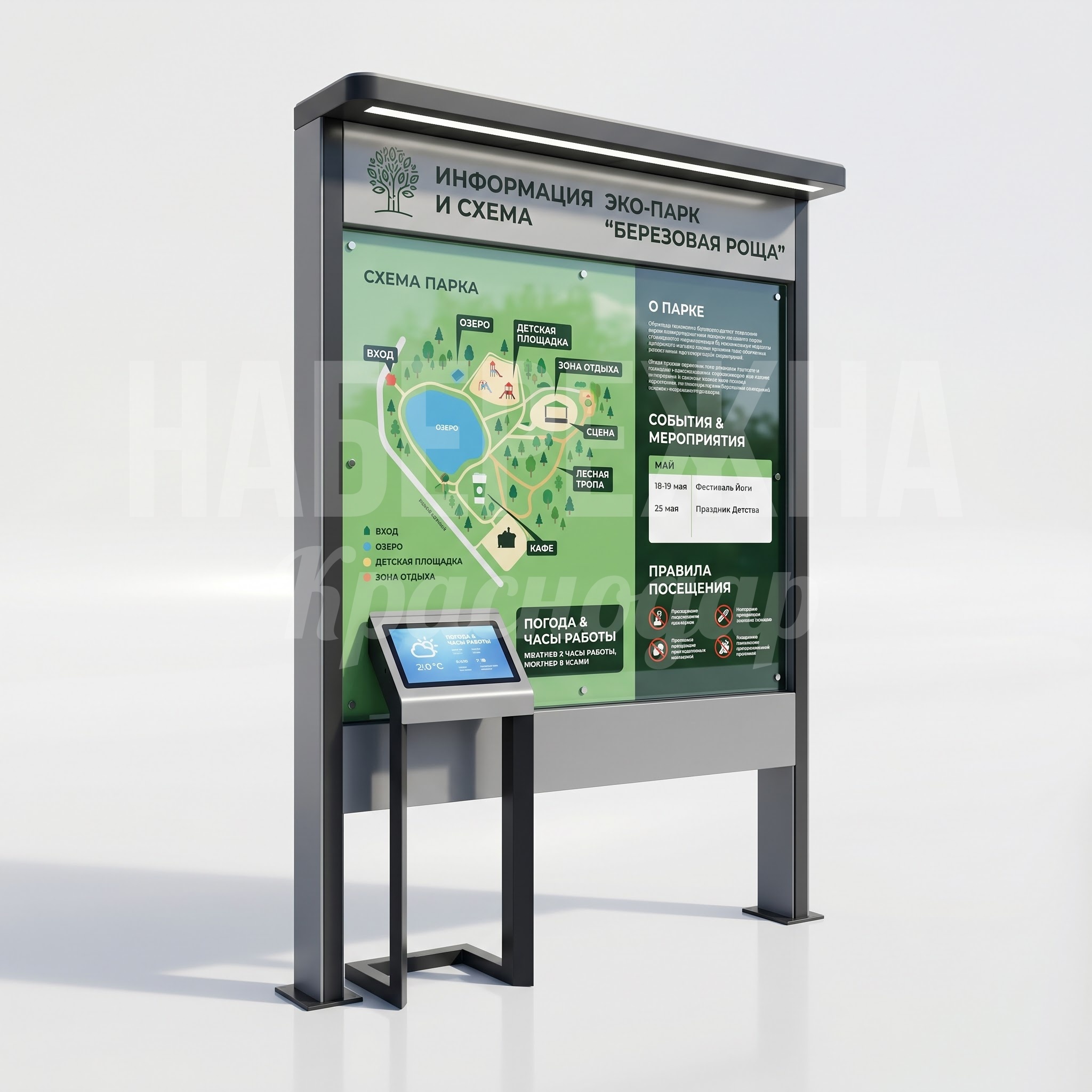 Информационный стенд уличный Röaf
