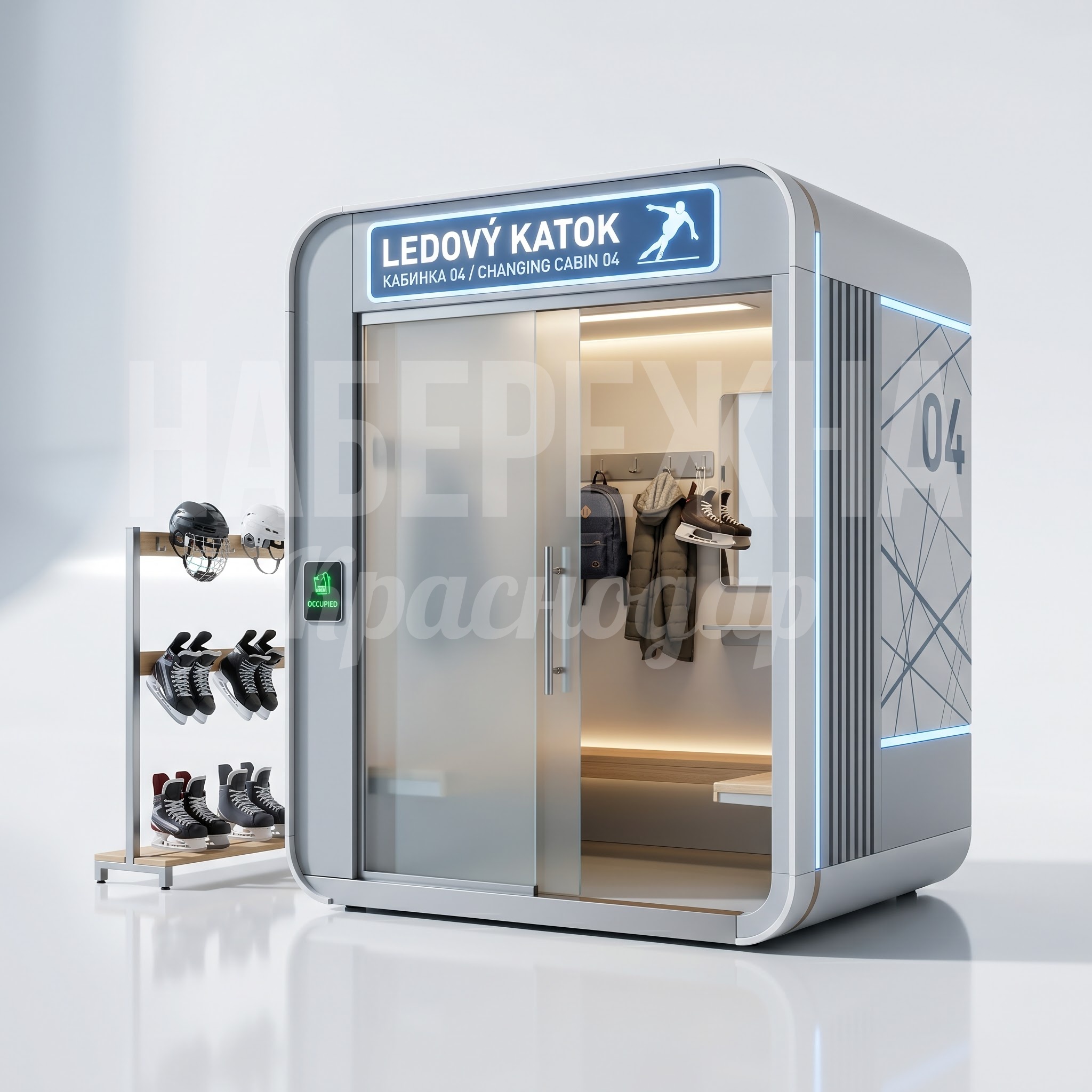 Кабинка для переодевания для ледового катка Yephåt
