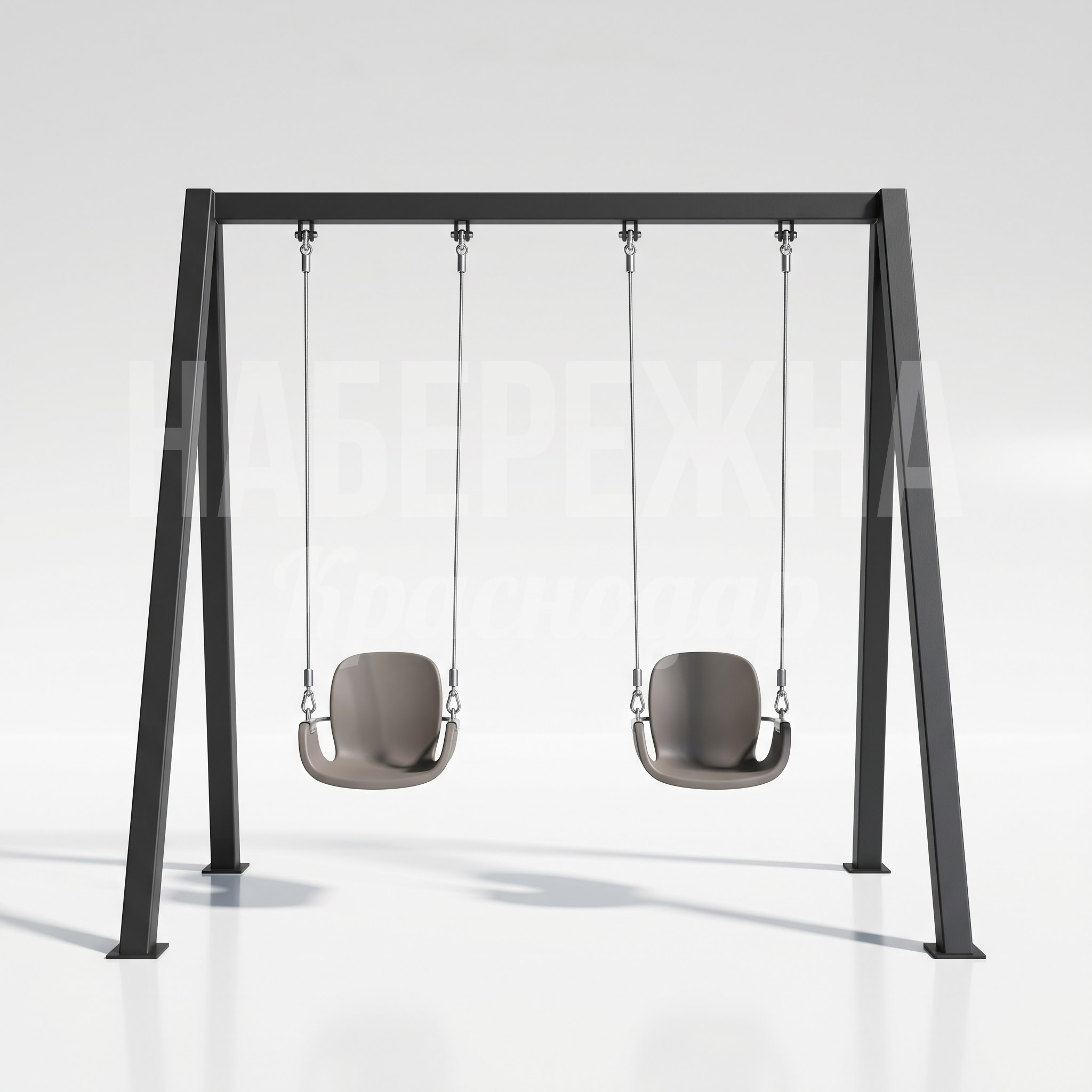 Качели двойные на металлических стойках Vityii