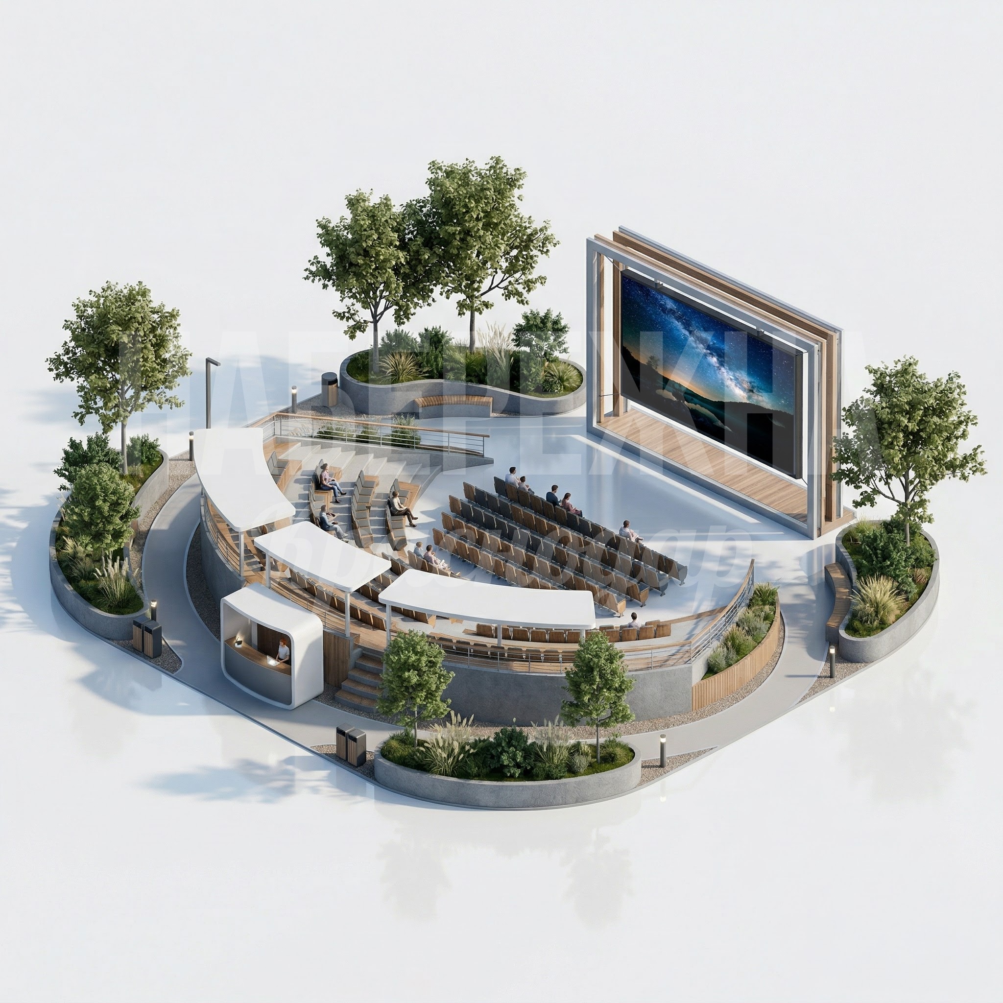 Кинотеатр для благоустройства парков Ovro