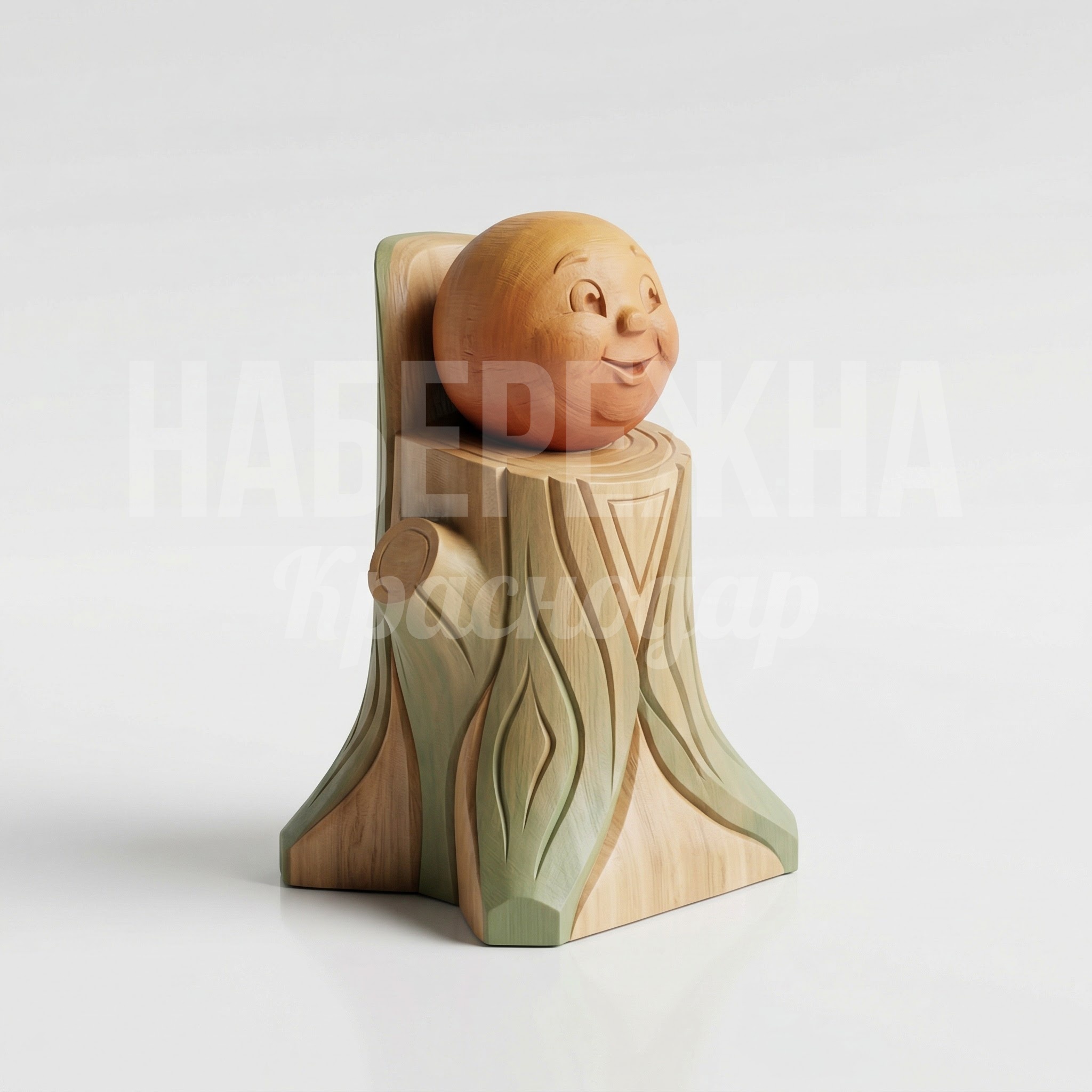 Колобок на пеньке