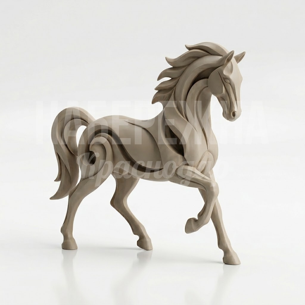 Конь из дерева Arba