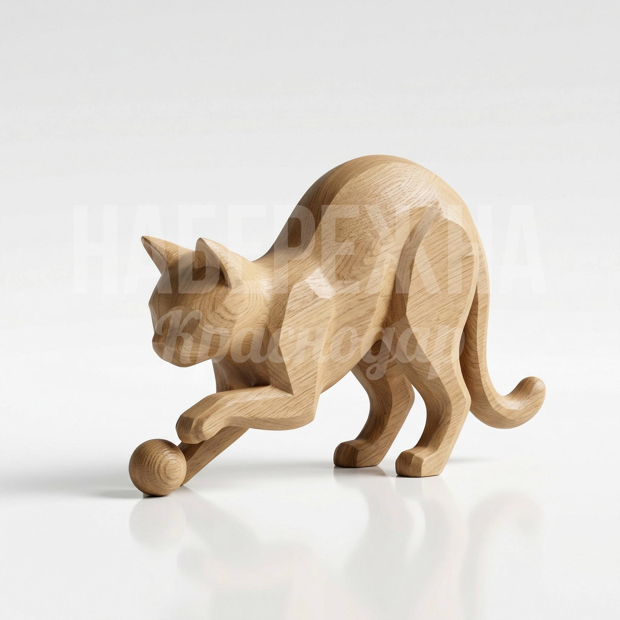 Котик играется с клубочком Neo