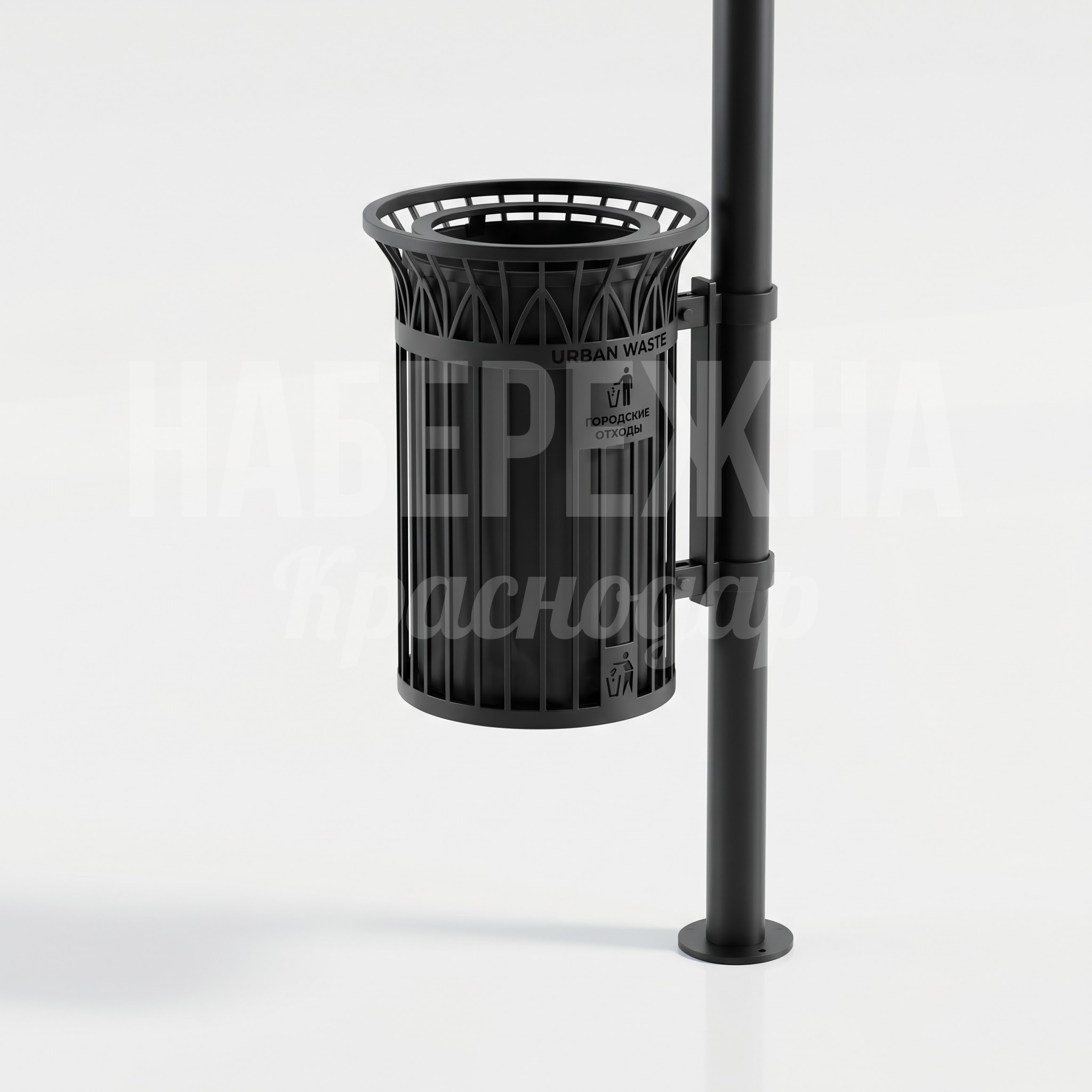 Кованая урна на столб Kidyuös