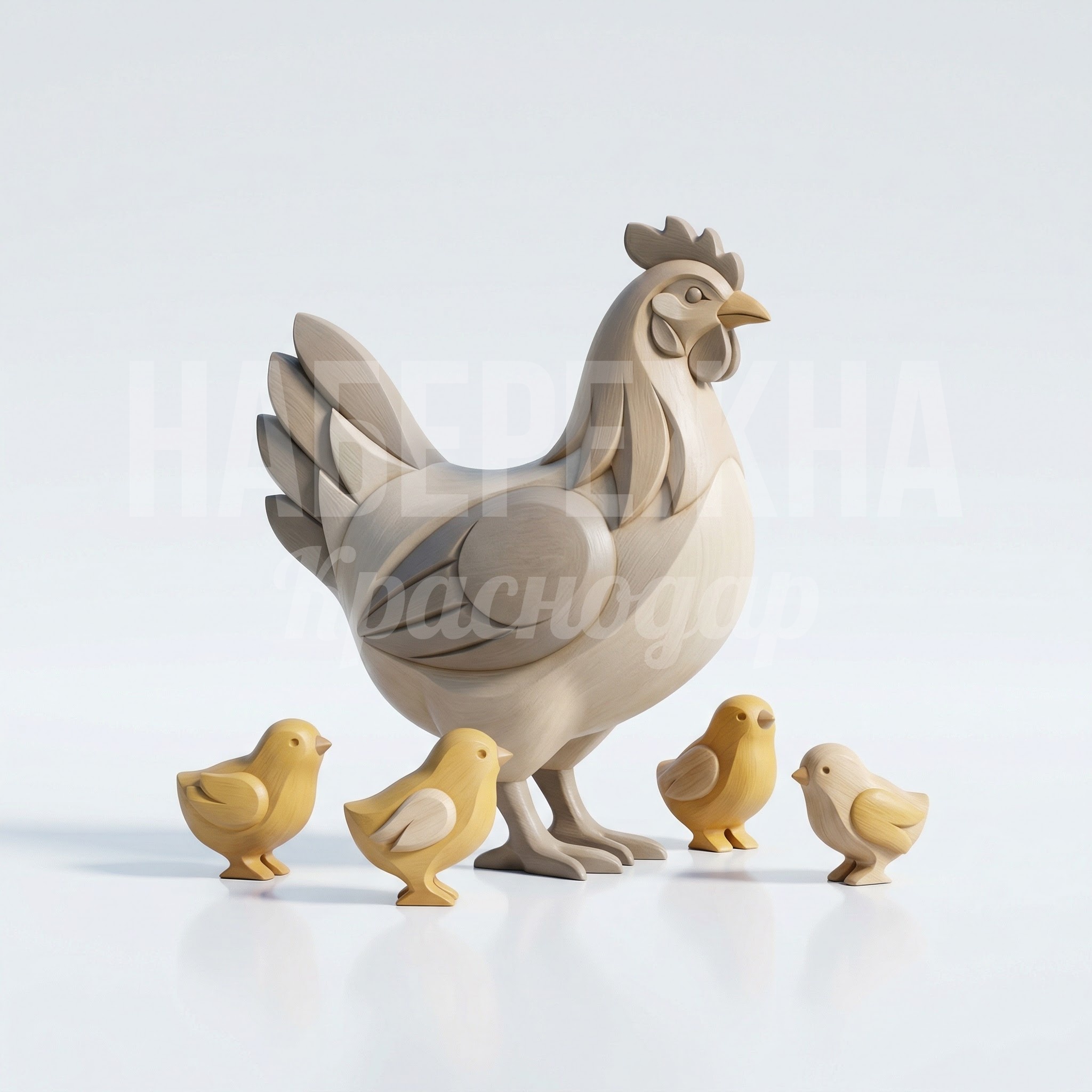 Курица с цыплятами Kuipselku