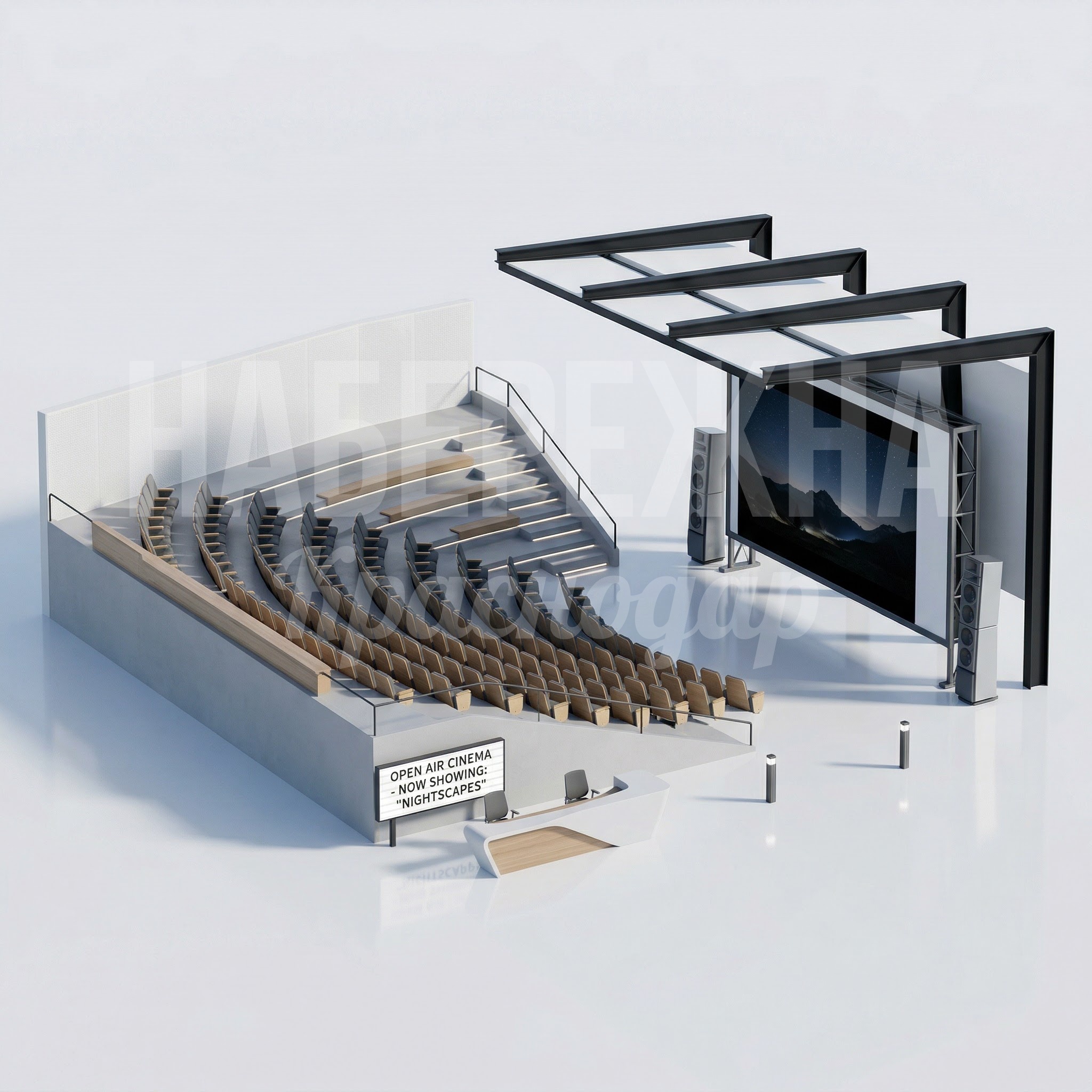 Летний кинотеатр под открытым небом Joemhå